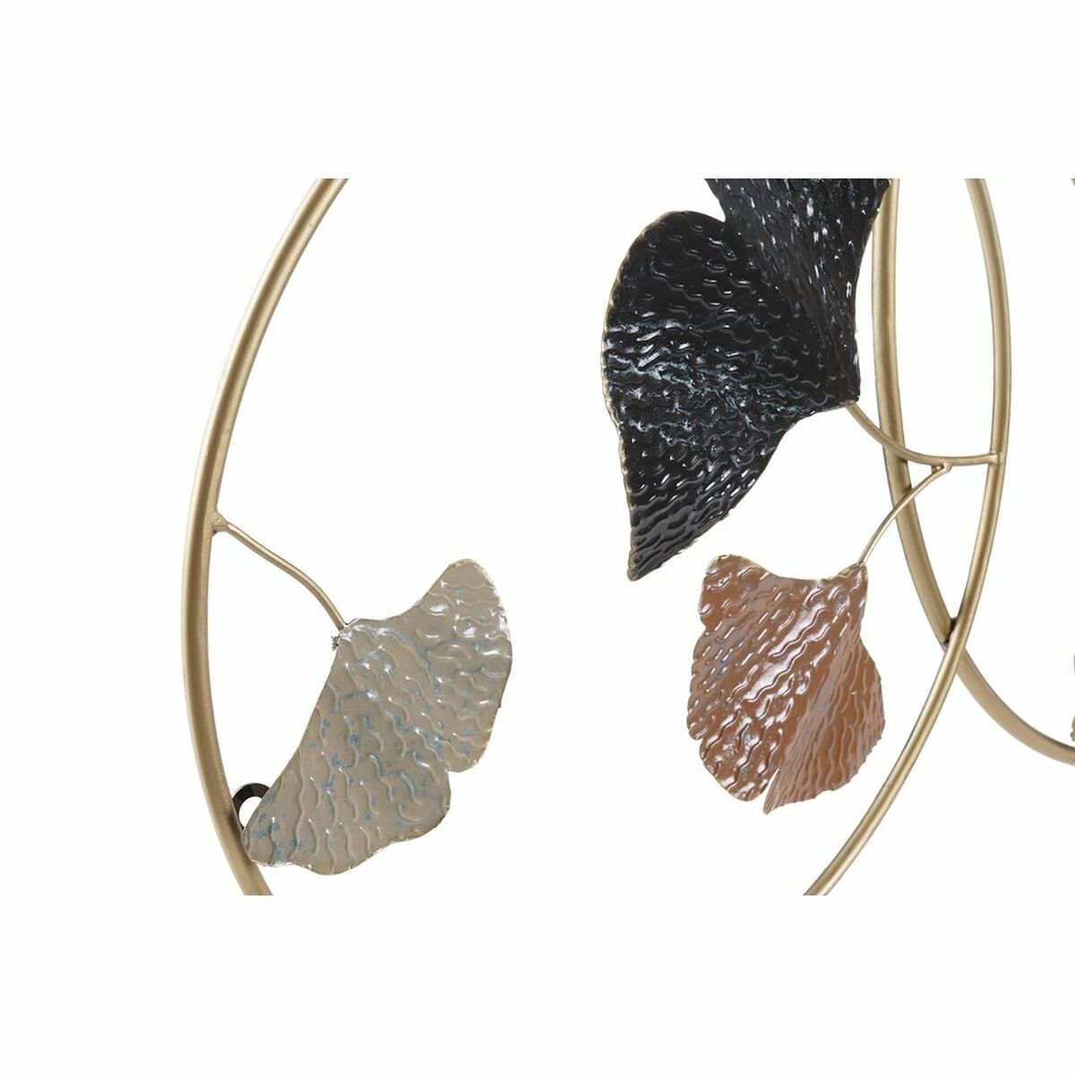 Wall Decoration DKD Home Decor Golden Metal Terracotta Leaf of a plant (103,5 x 7 x 67 cm)-2