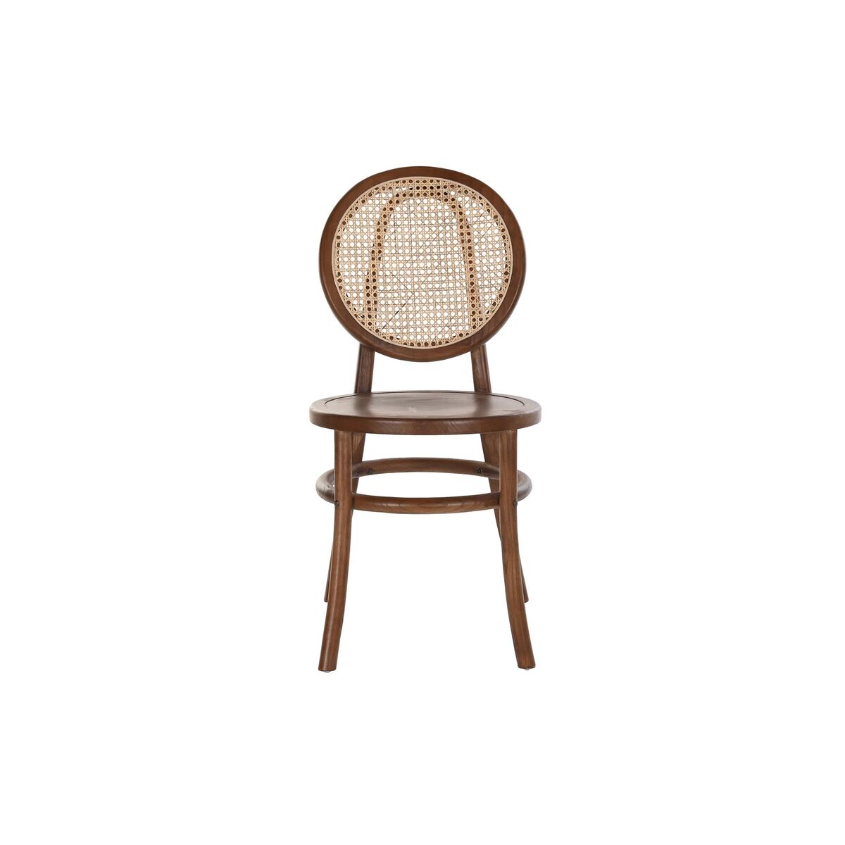 Chair DKD Home Decor Dark brown Grille Rattan Elm (43 x 43 x 89 cm)-4