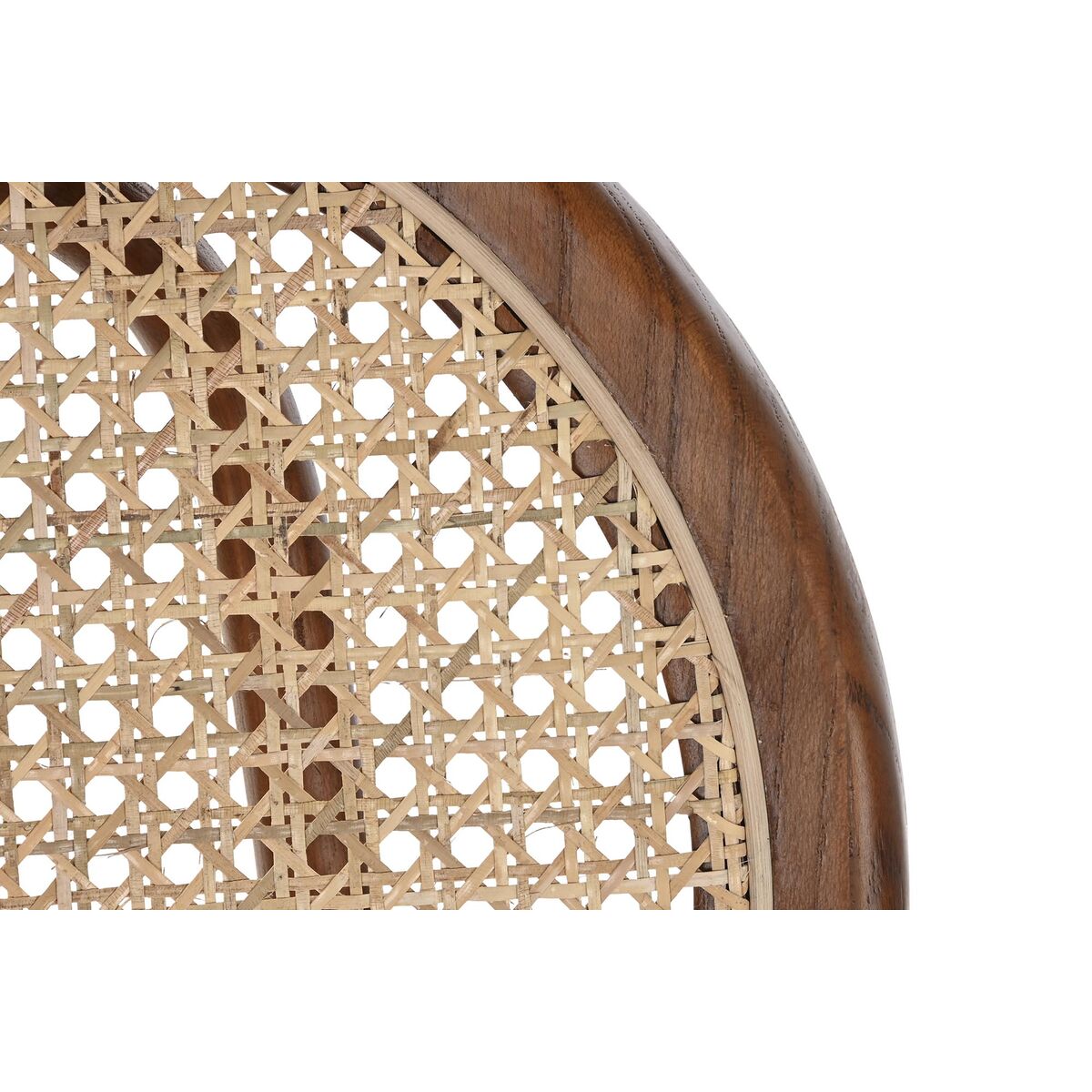 Chair DKD Home Decor Dark brown Grille Rattan Elm (43 x 43 x 89 cm)-1