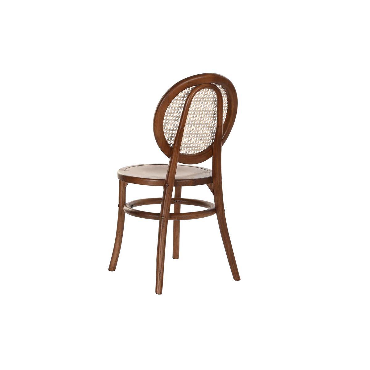 Chair DKD Home Decor Dark brown Grille Rattan Elm (43 x 43 x 89 cm)-3