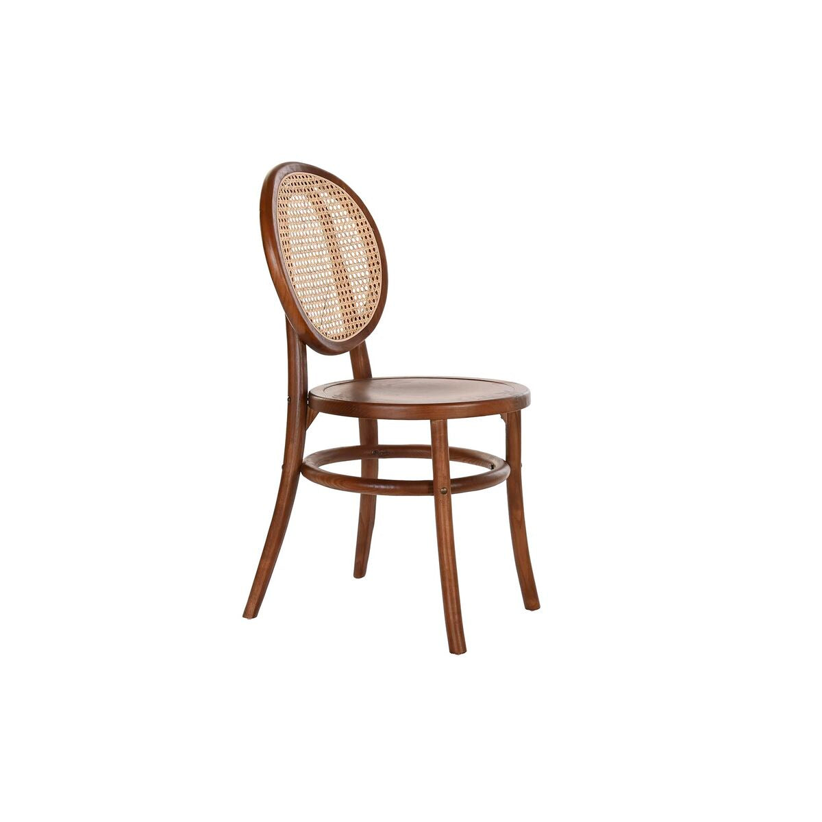 Chair DKD Home Decor Dark brown Grille Rattan Elm (43 x 43 x 89 cm)-0