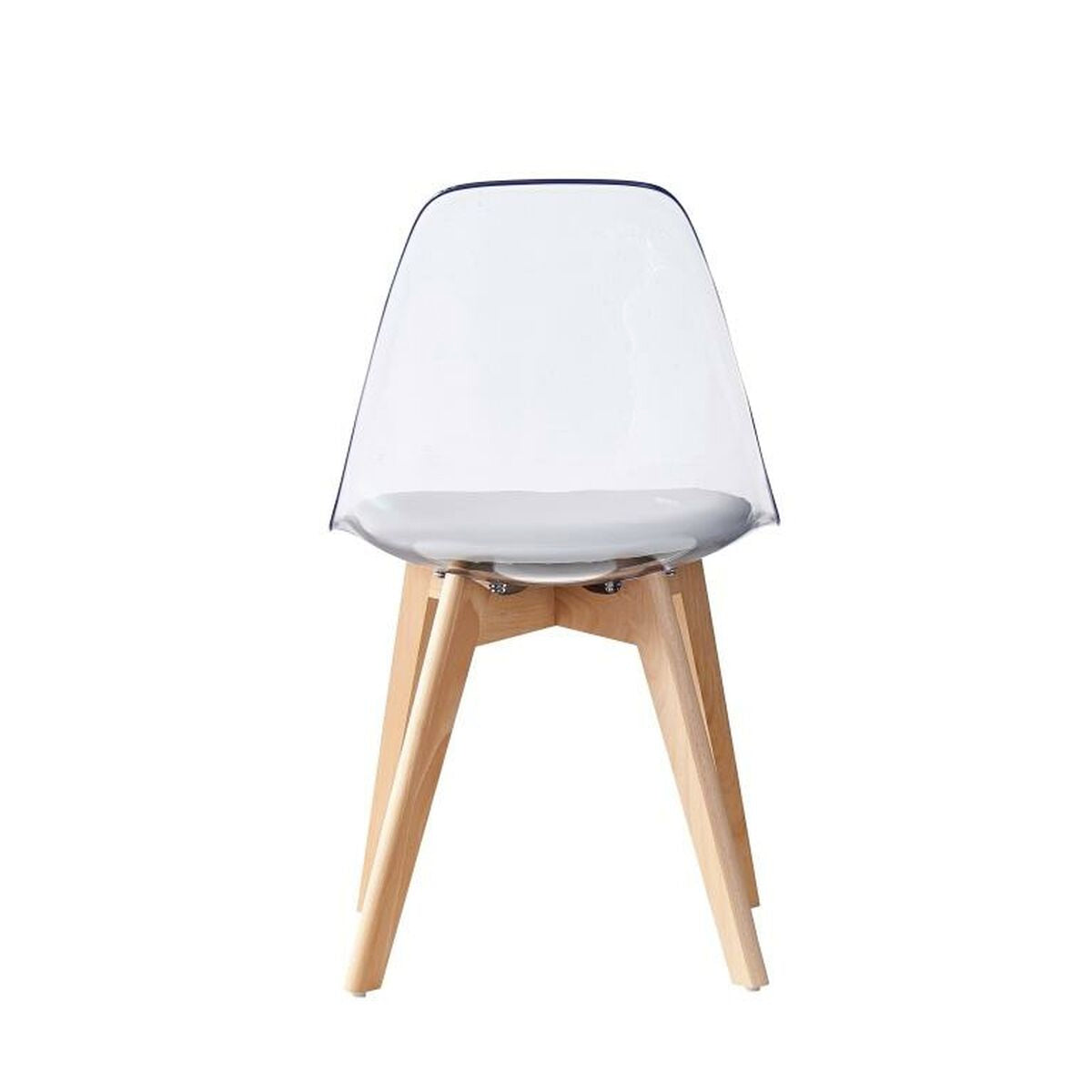 Dining Chair DKD Home Decor Grey Wood Polycarbonate 54 x 47 x 81 cm-2