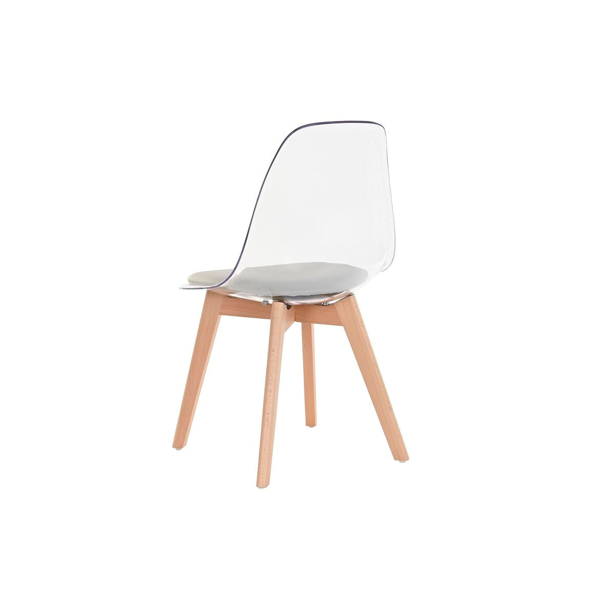 Dining Chair DKD Home Decor Grey Wood Polycarbonate 54 x 47 x 81 cm-5