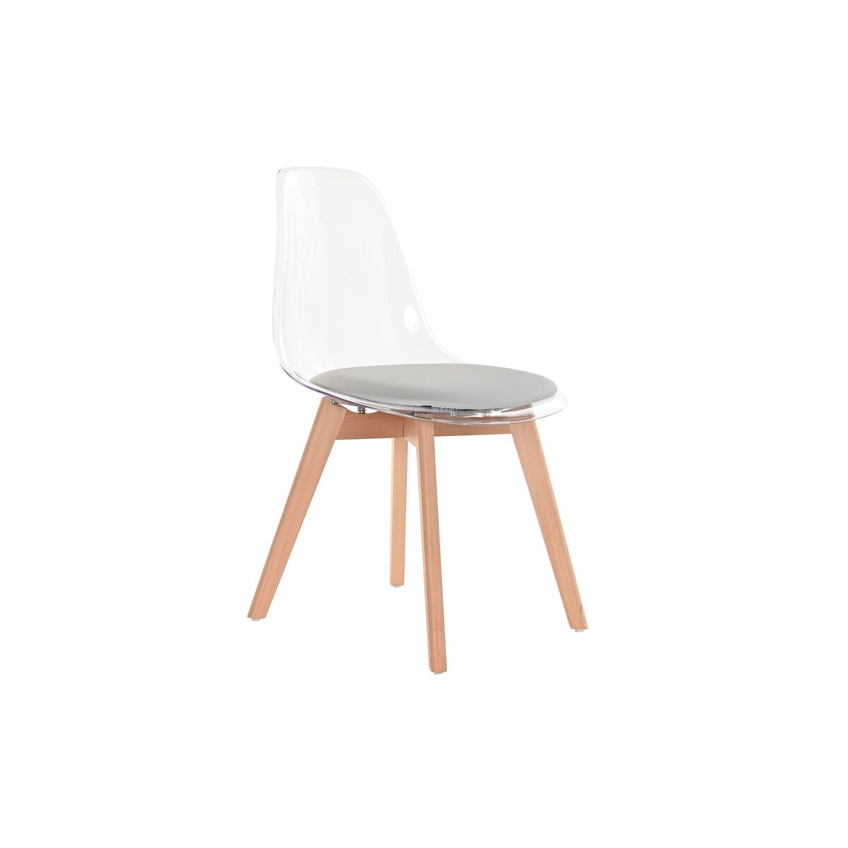 Dining Chair DKD Home Decor Grey Wood Polycarbonate 54 x 47 x 81 cm-0