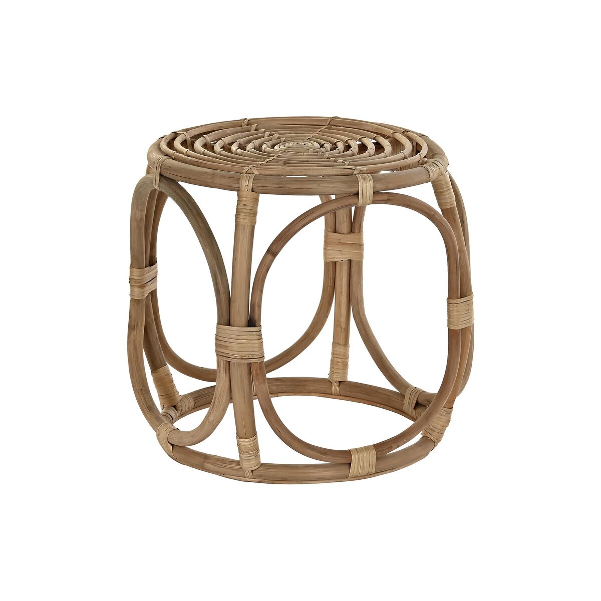 Side table DKD Home Decor Natural Rattan Tropical (43 x 43 x 46 cm)-0