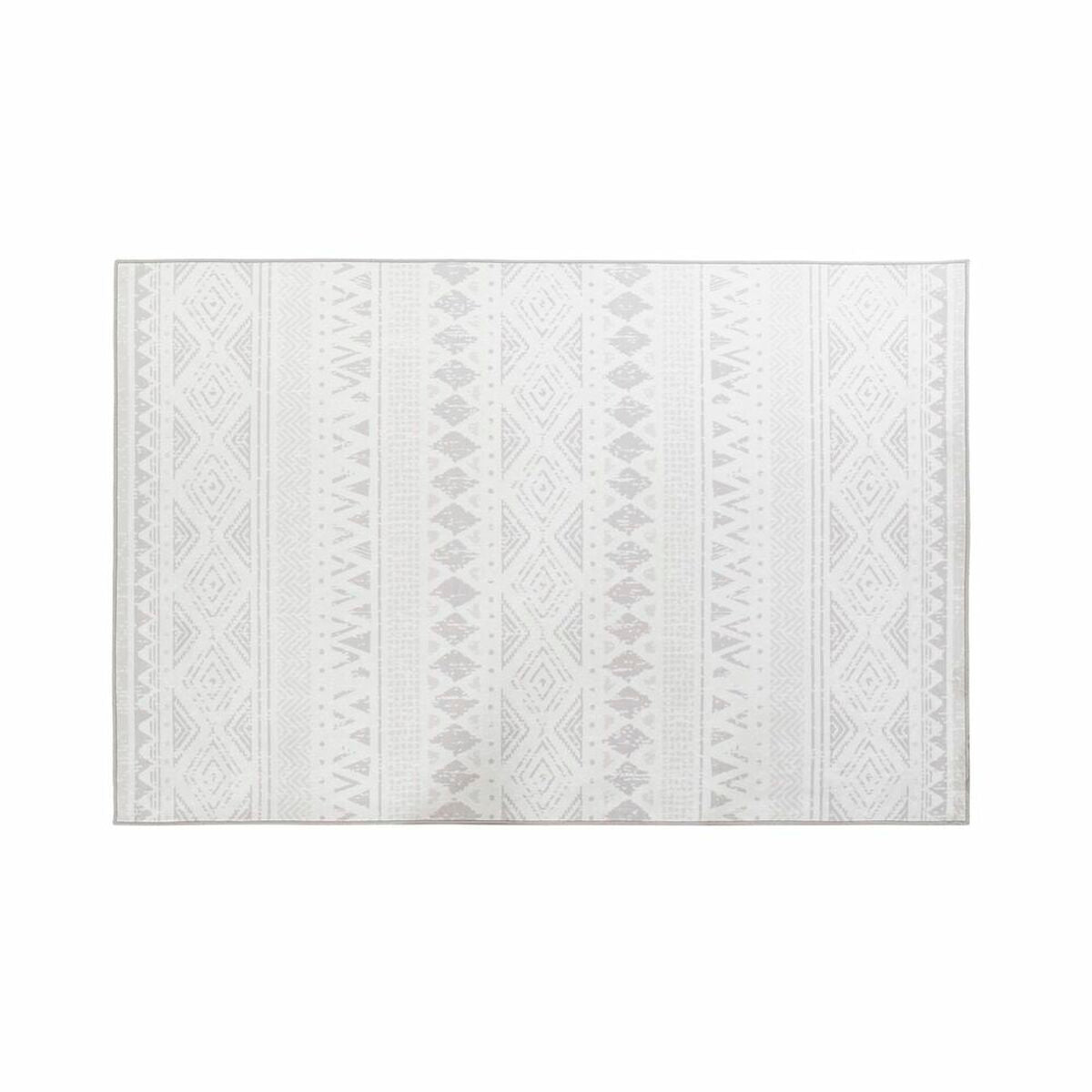 Carpet DKD Home Decor Grey White Ikat (120 x 180 x 0,4 cm)-0