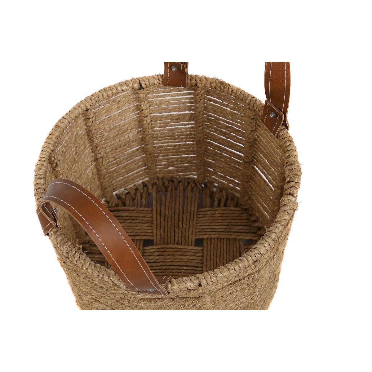 Basket set DKD Home Decor 32 x 32 x 26 cm Metal Rope 32 x 32 x 39 cm Boho-1
