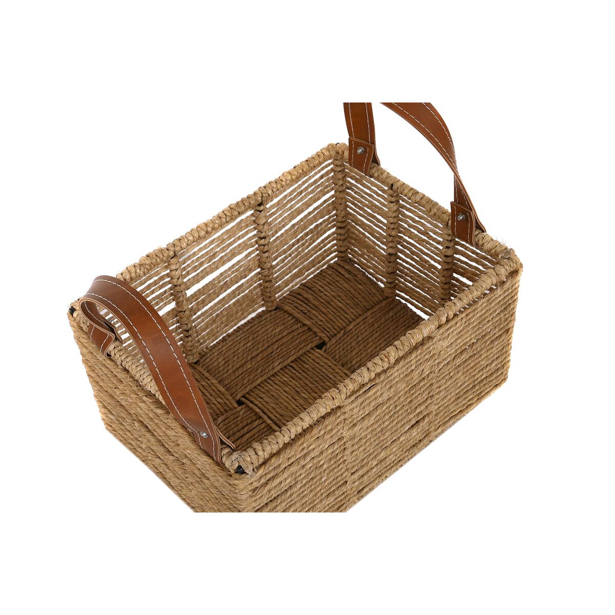 Basket set DKD Home Decor Metal Rope Boho (36 x 27 x 33 cm) (36 x 27 x 20 cm)-1
