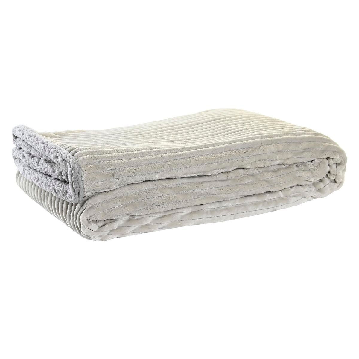 Blanket DKD Home Decor Beige Dark grey Moutain 150 x 200 x 2 cm-0