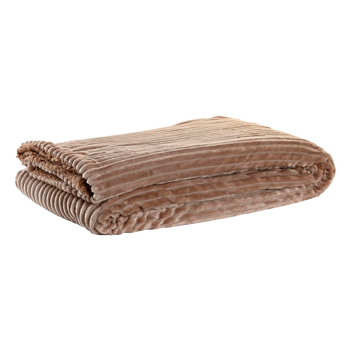 Blanket DKD Home Decor 150 x 200 x 2 cm Brown Moutain-0