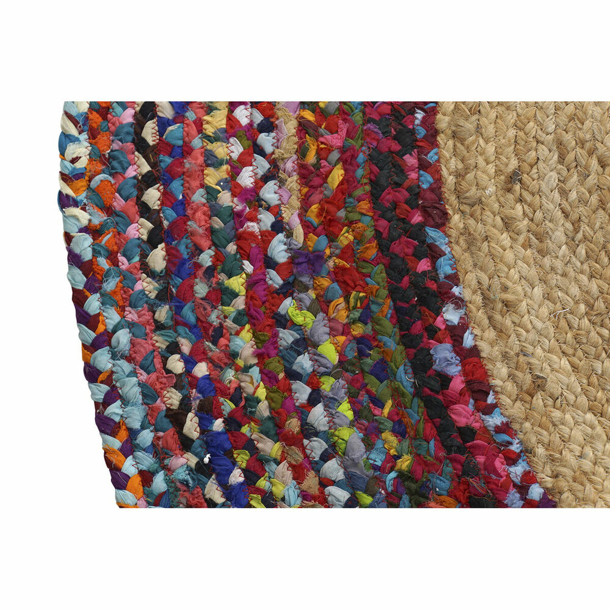 Carpet DKD Home Decor Polyester Cotton Multicolour Jute (200 x 200 x 0,7 cm)-1