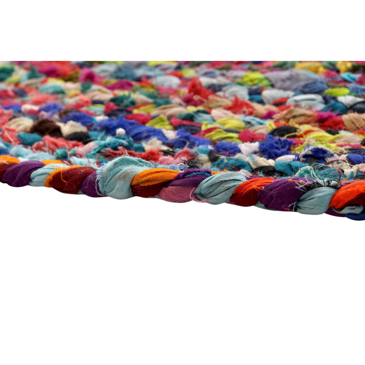 Carpet DKD Home Decor Polyester Cotton Multicolour Jute (200 x 200 x 0,7 cm)-2