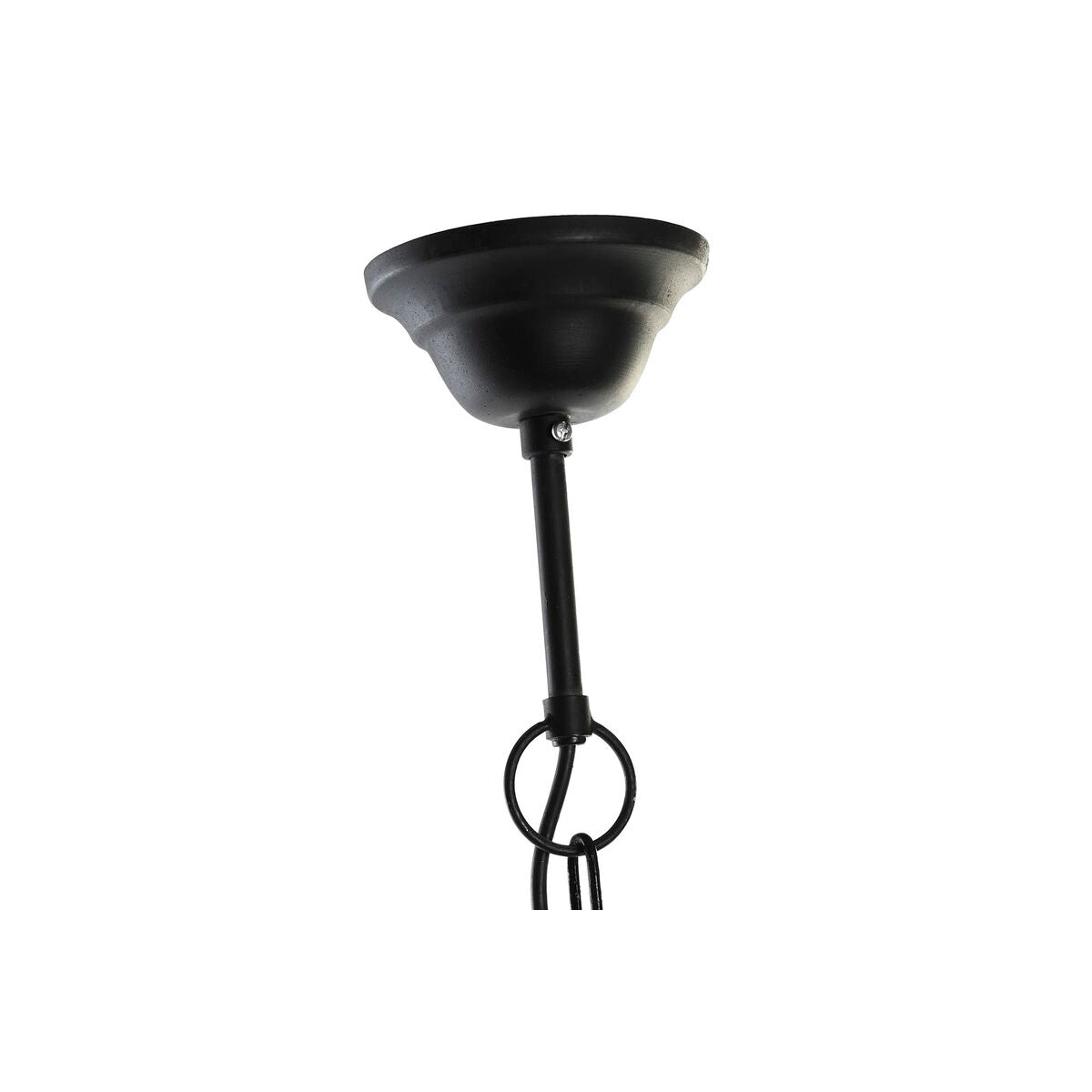 Ceiling Light DKD Home Decor Natural Black Metal Wood 50 W 36 x 36 x 40 cm-2