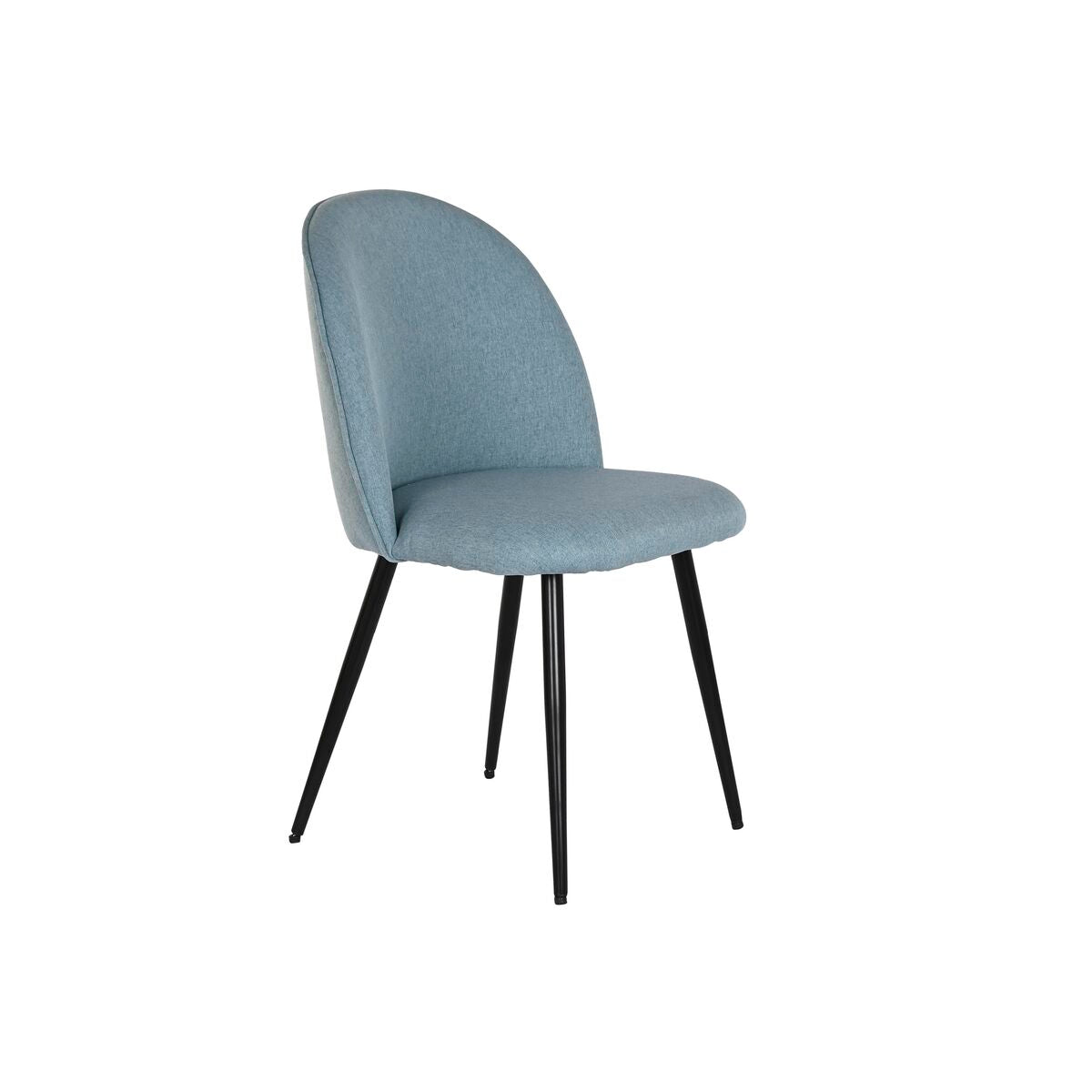 Dining Chair DKD Home Decor Black Blue 50 x 52 x 84 cm-0