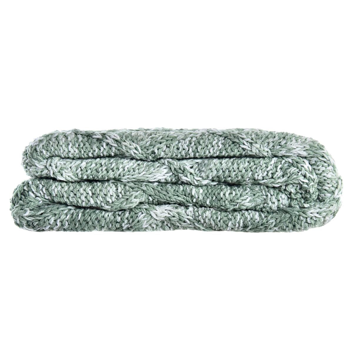 Blanket DKD Home Decor 150 x 125 x 1 cm Green (2 Units)-2