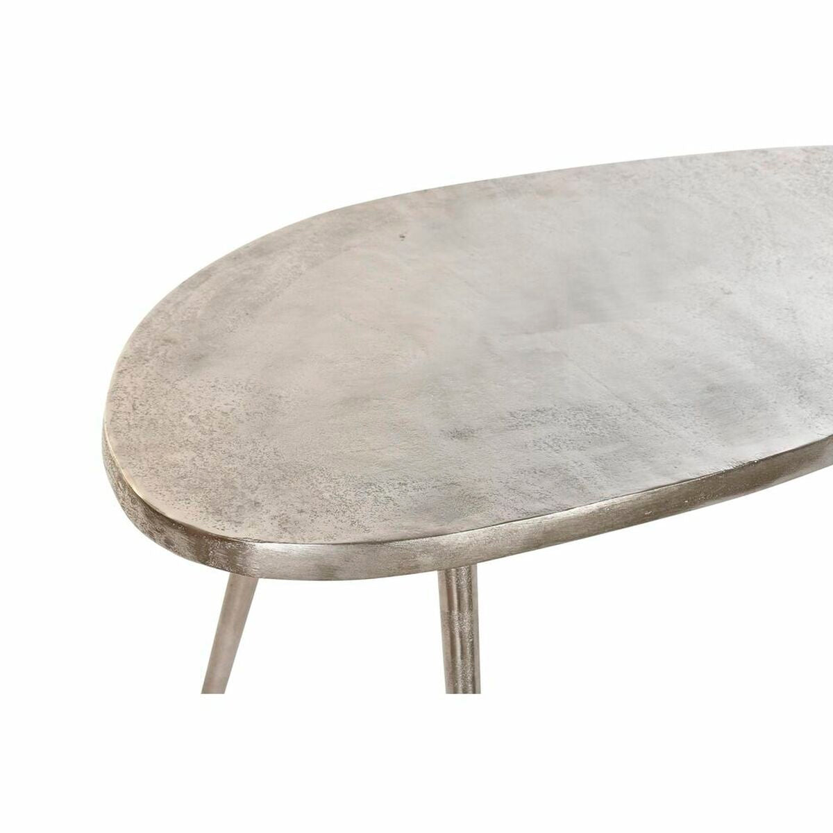 Side table DKD Home Decor Silver Aluminium (72 x 36 x 52 cm)-1