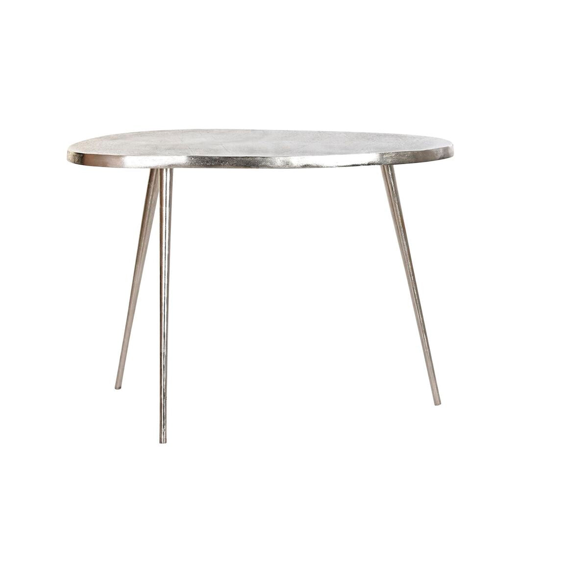 Side table DKD Home Decor Silver Aluminium (72 x 36 x 52 cm)-0
