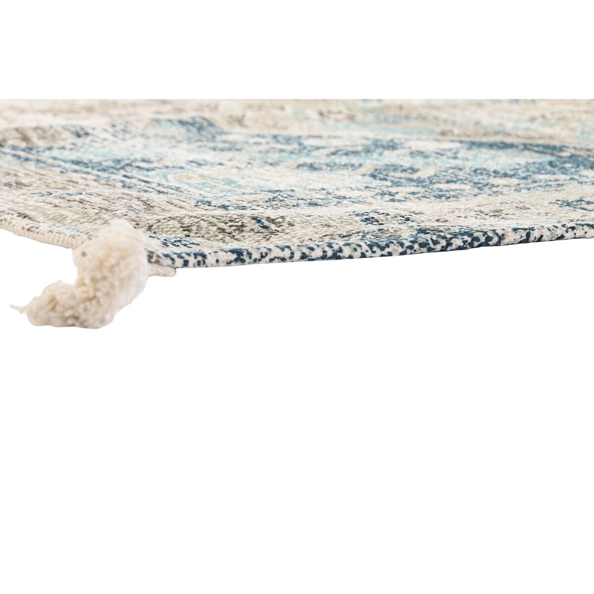 Carpet DKD Home Decor Aged finish Blue Cotton Arab (120 x 180 x 1 cm)-3