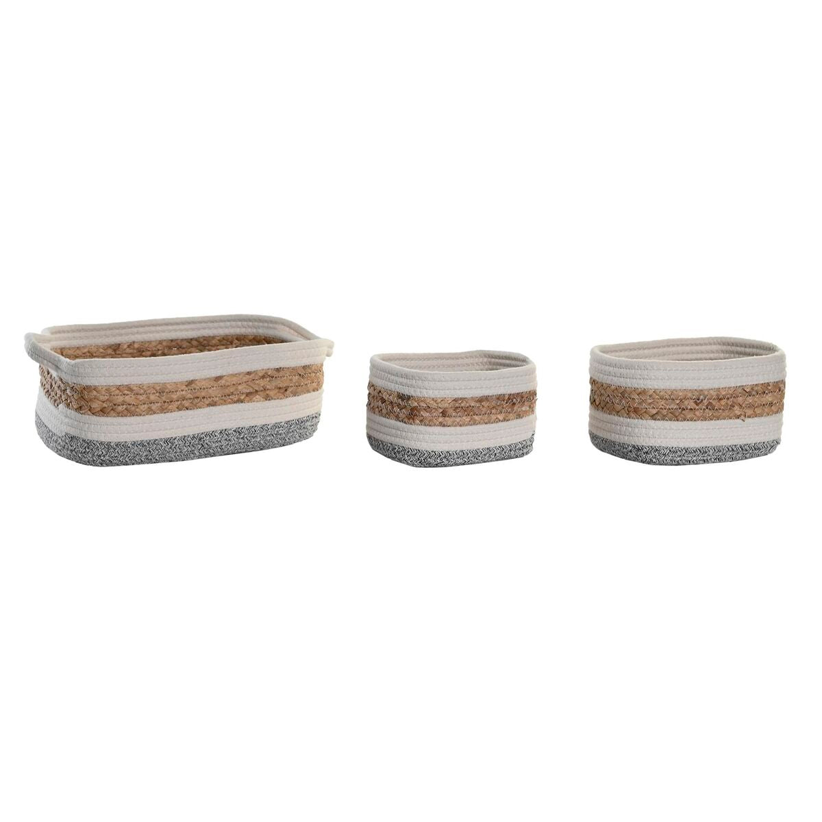 Decorative box DKD Home Decor Natural Fibre 33 x 23 x 13 cm-1