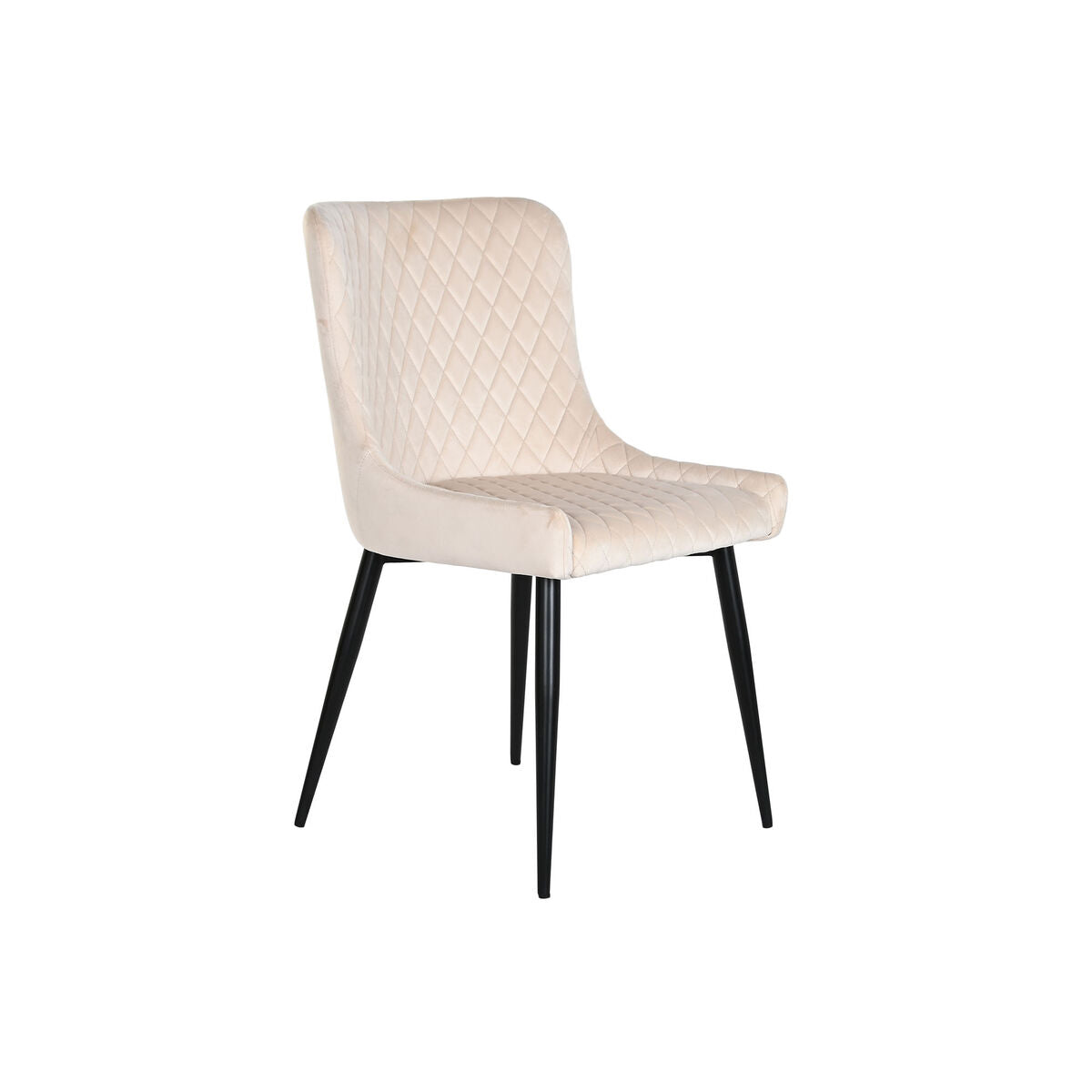 Dining Chair DKD Home Decor Beige Metal Polyester (56 x 51 x 84 cm)-0