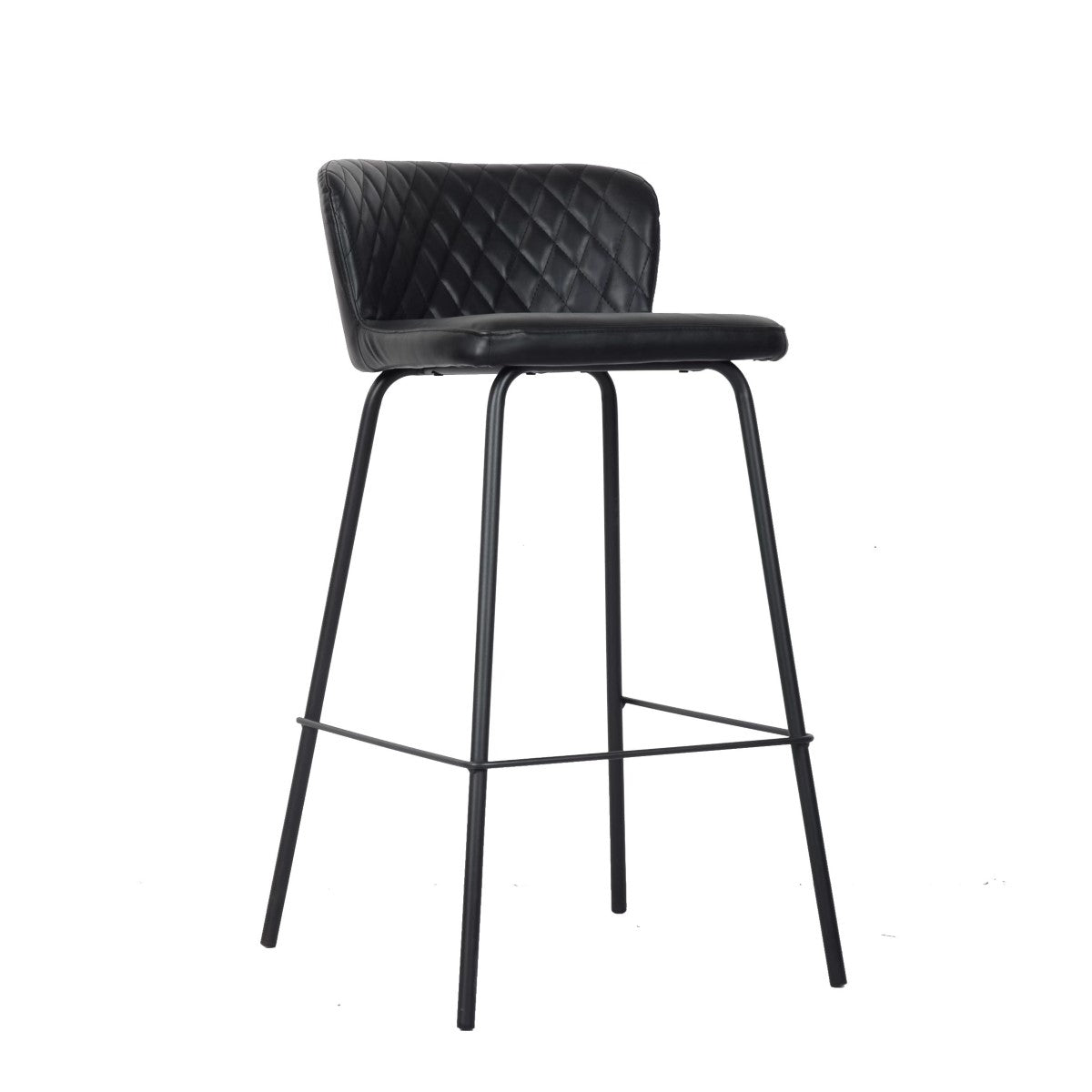 Stool DKD Home Decor 40 x 42,5 x 81,5 cm Black Blue Metal Navy Blue-0