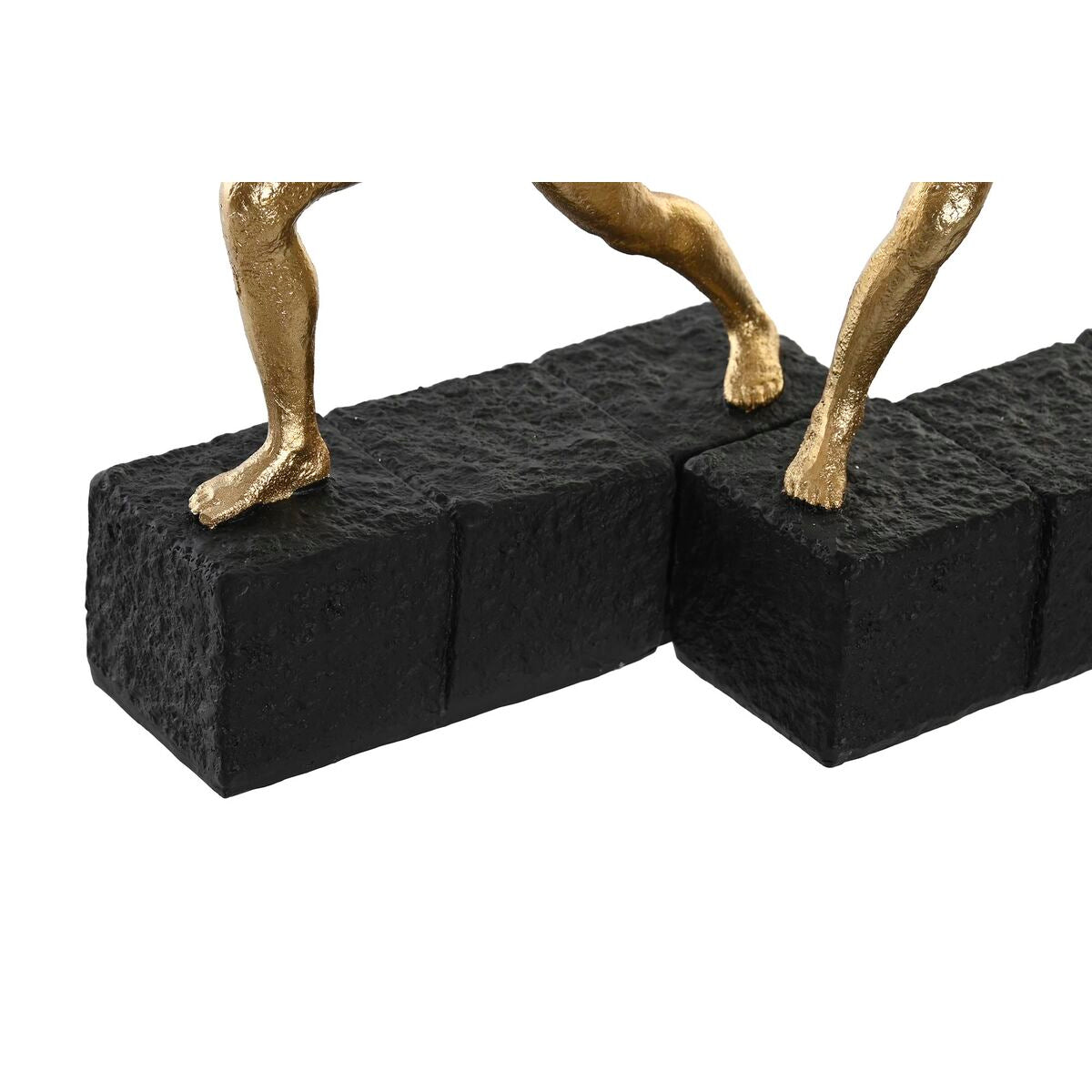 Decorative Figure DKD Home Decor 21 x 5,5 x 25,5 cm Black Golden Gymnast (2 Units)-1