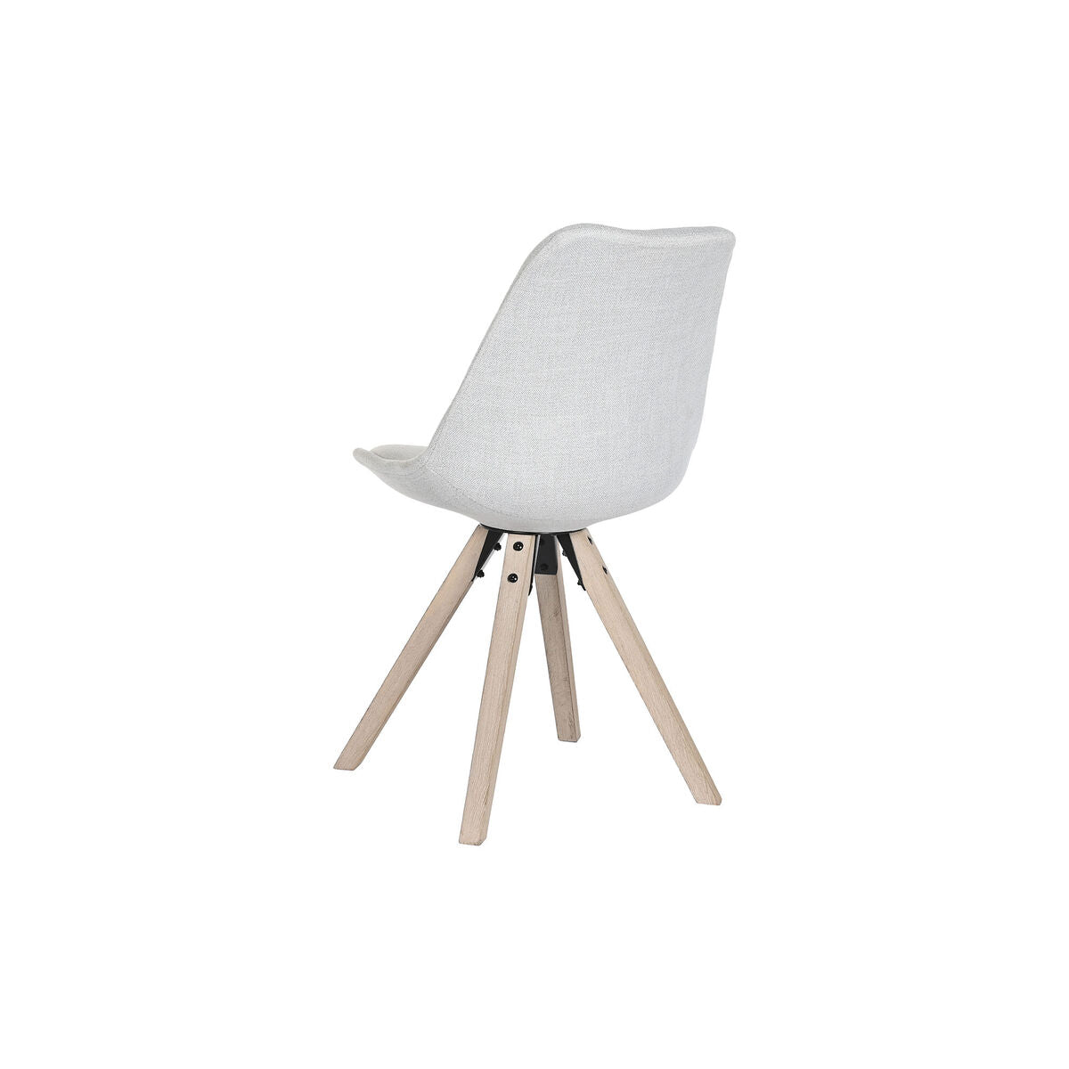 Dining Chair DKD Home Decor Polyester Light grey Oak (48 x 44 x 84 cm)-4