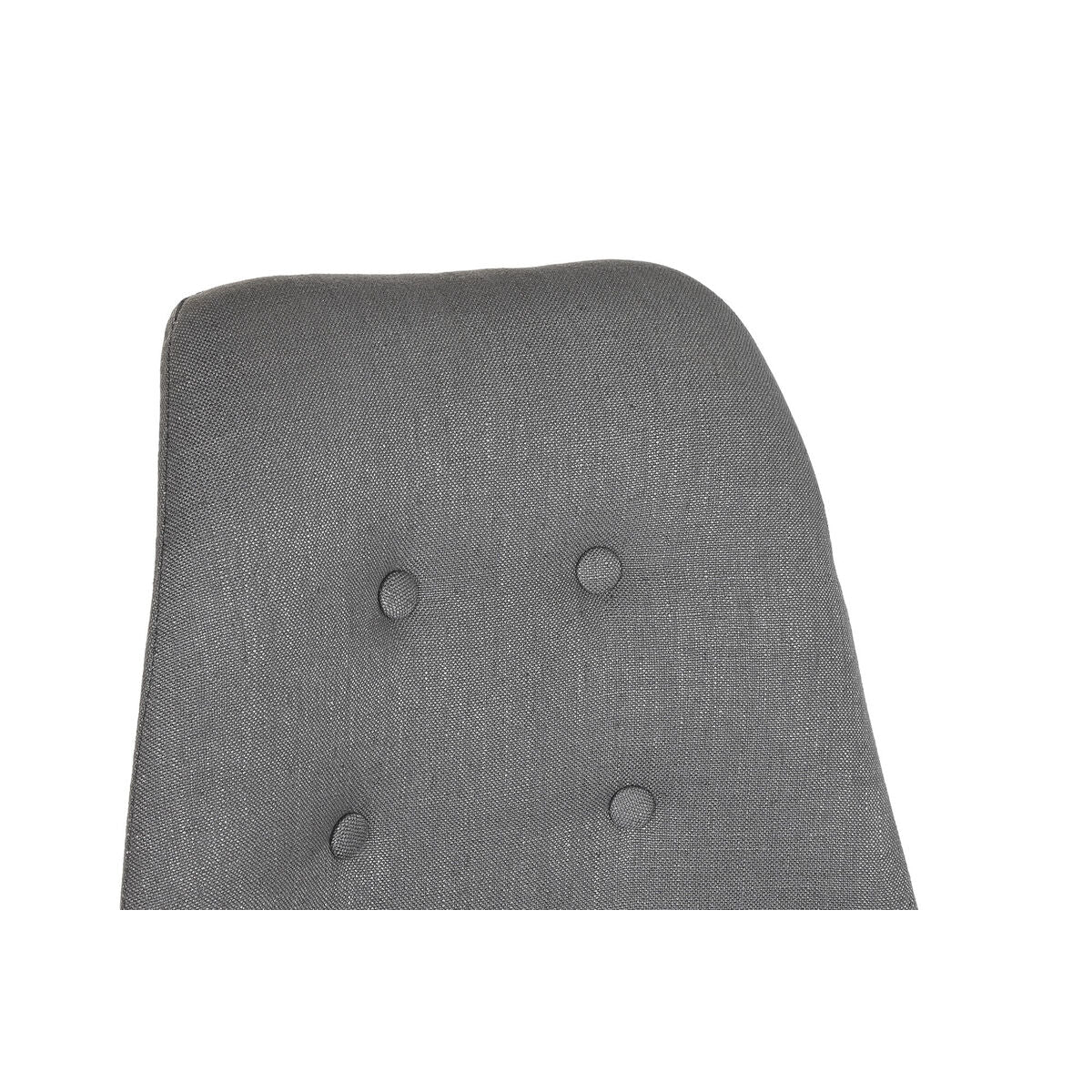 Dining Chair DKD Home Decor Polyester Dark grey Oak (48 x 44 x 84 cm)-6