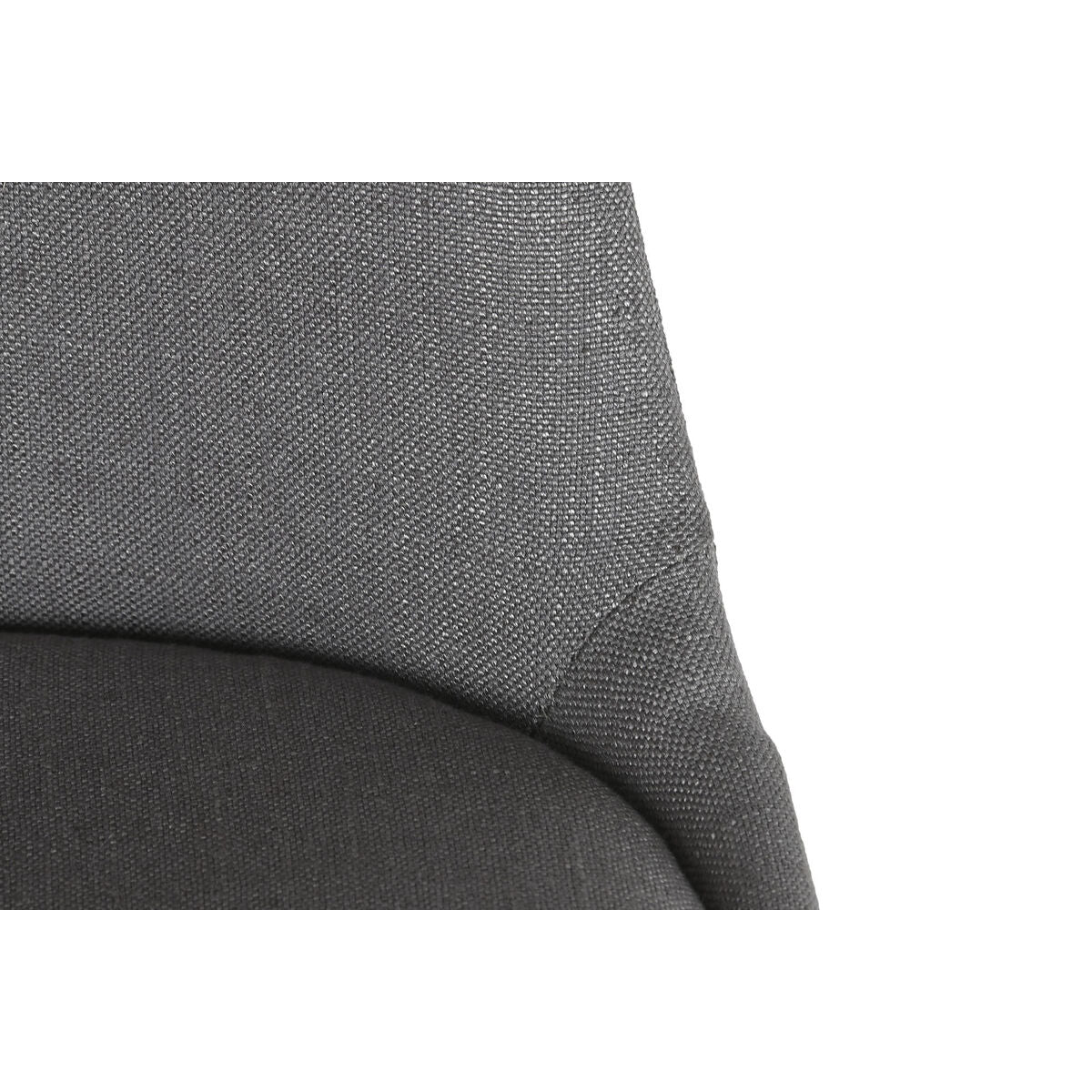Dining Chair DKD Home Decor Polyester Dark grey Oak (48 x 44 x 84 cm)-4