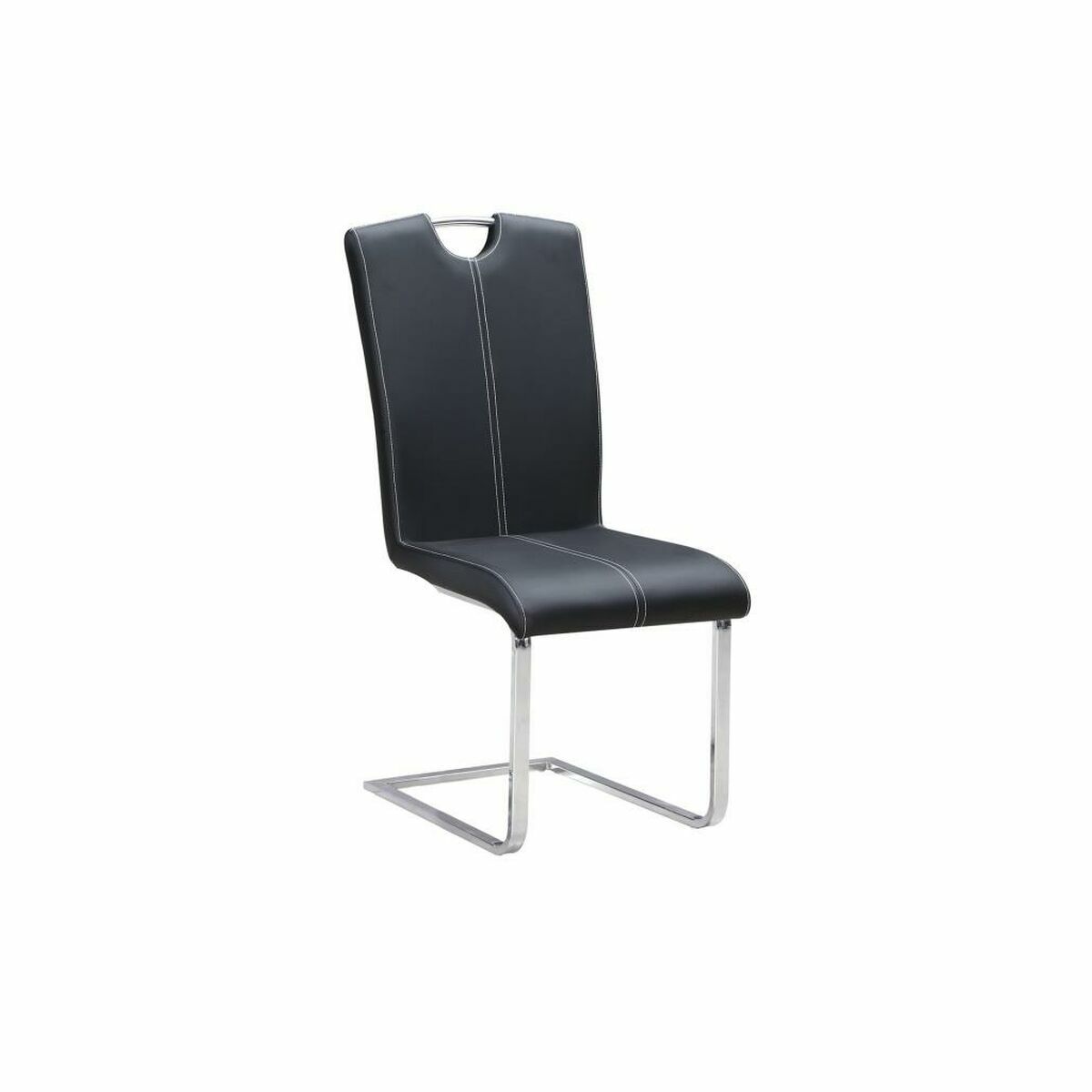 Dining Chair DKD Home Decor Black Metal Polyurethane (59 x 45 x 102 cm)-0