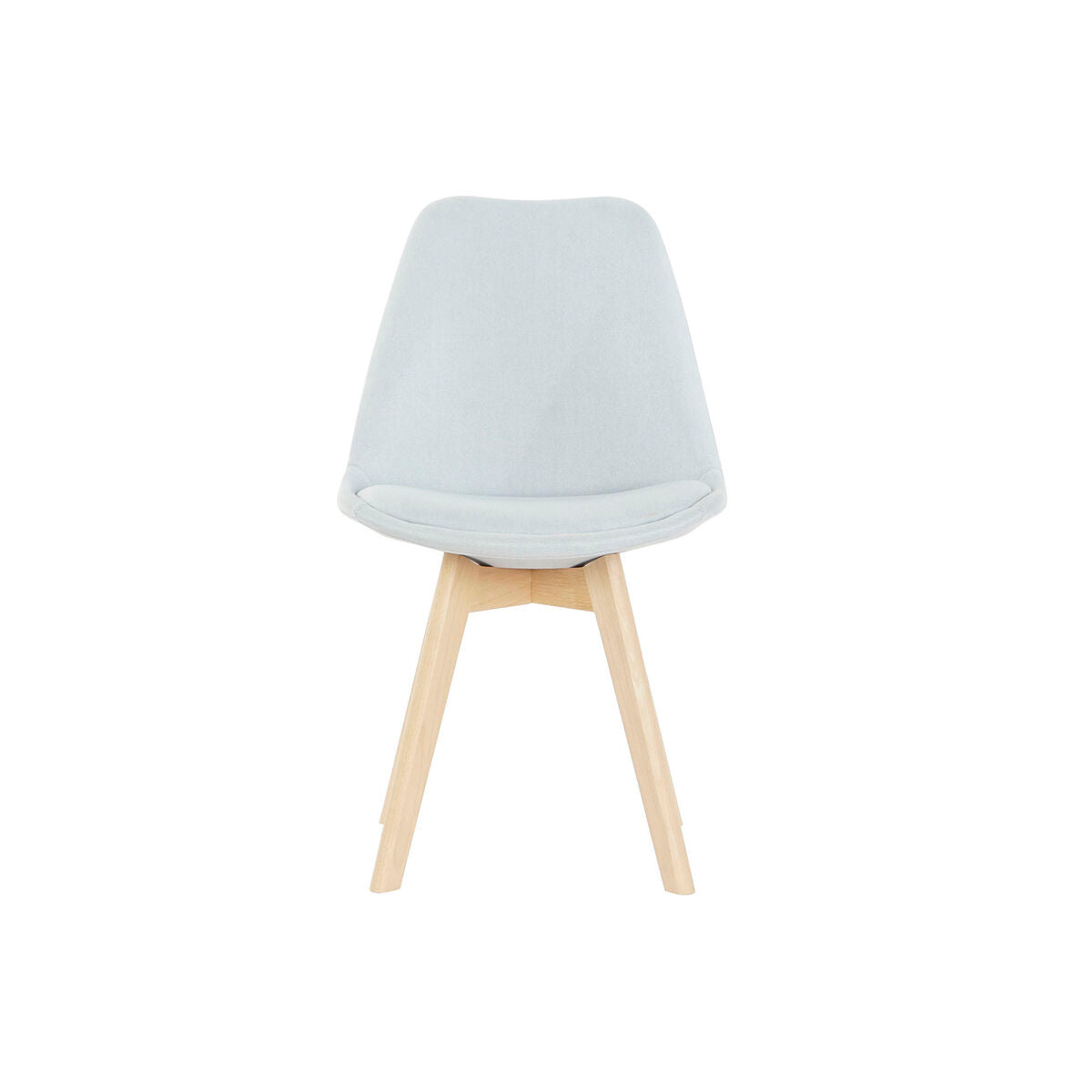 Chair DKD Home Decor 48 x 56 x 83 cm Foam Beige Blue Beech-4