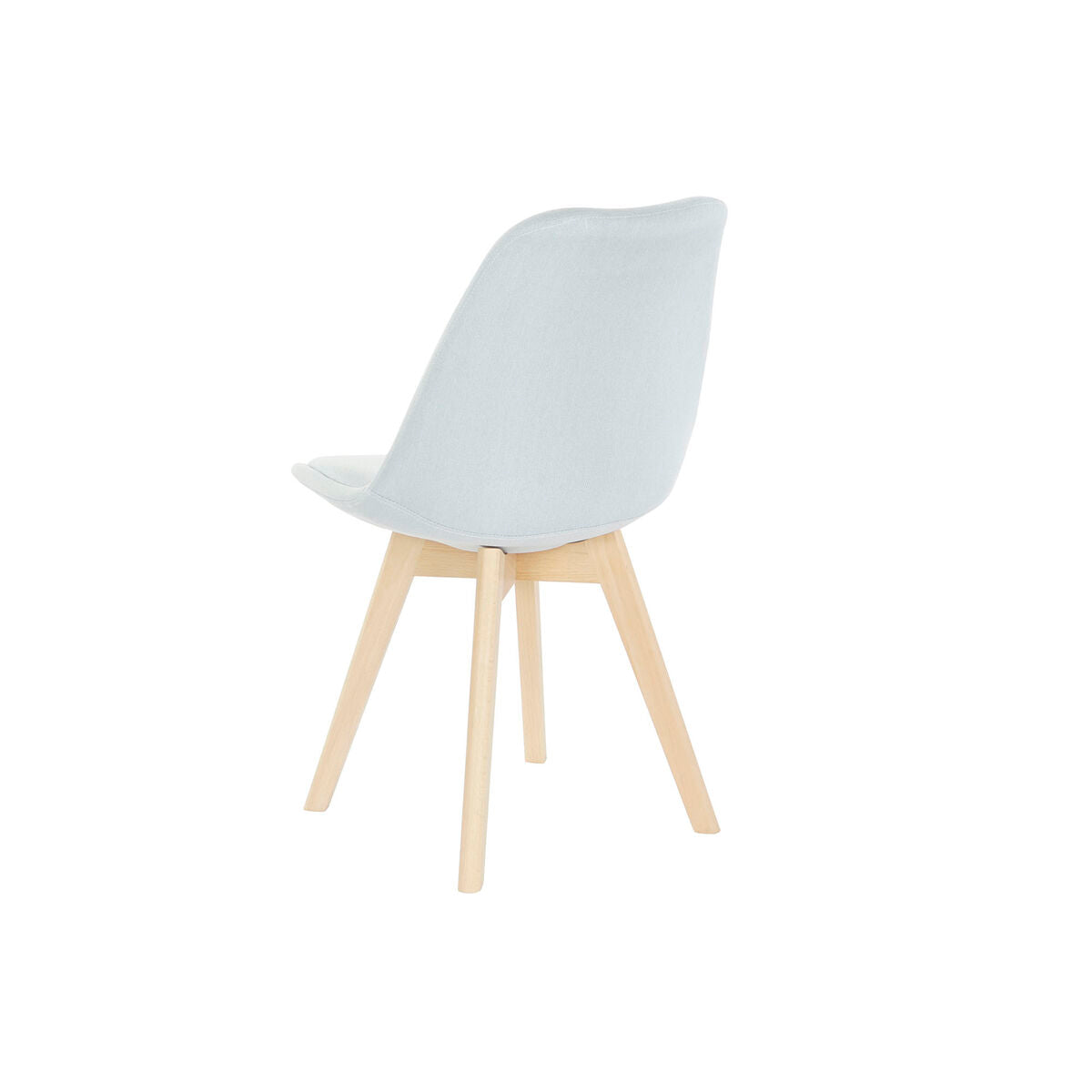 Chair DKD Home Decor 48 x 56 x 83 cm Foam Beige Blue Beech-5