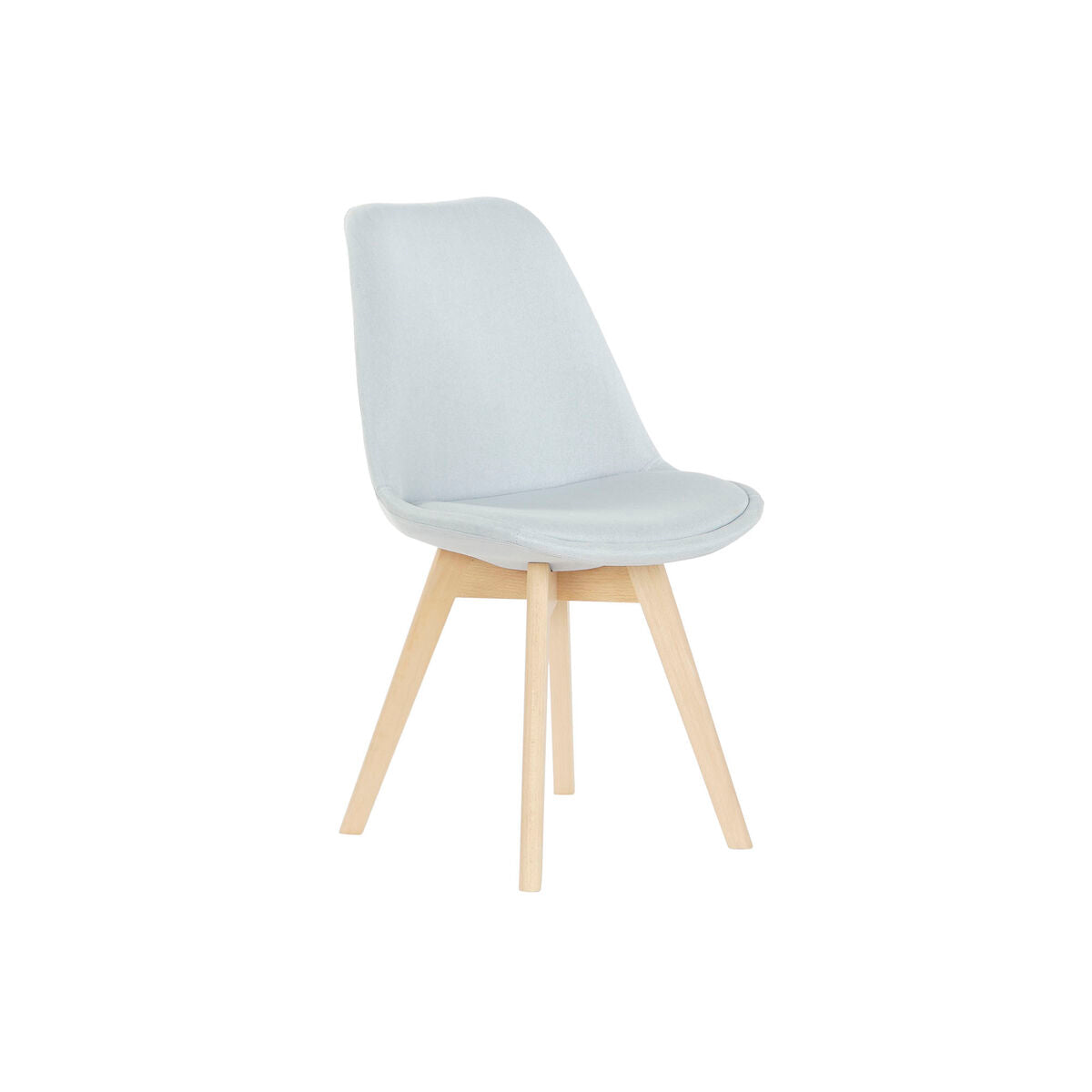 Chair DKD Home Decor 48 x 56 x 83 cm Foam Beige Blue Beech-0