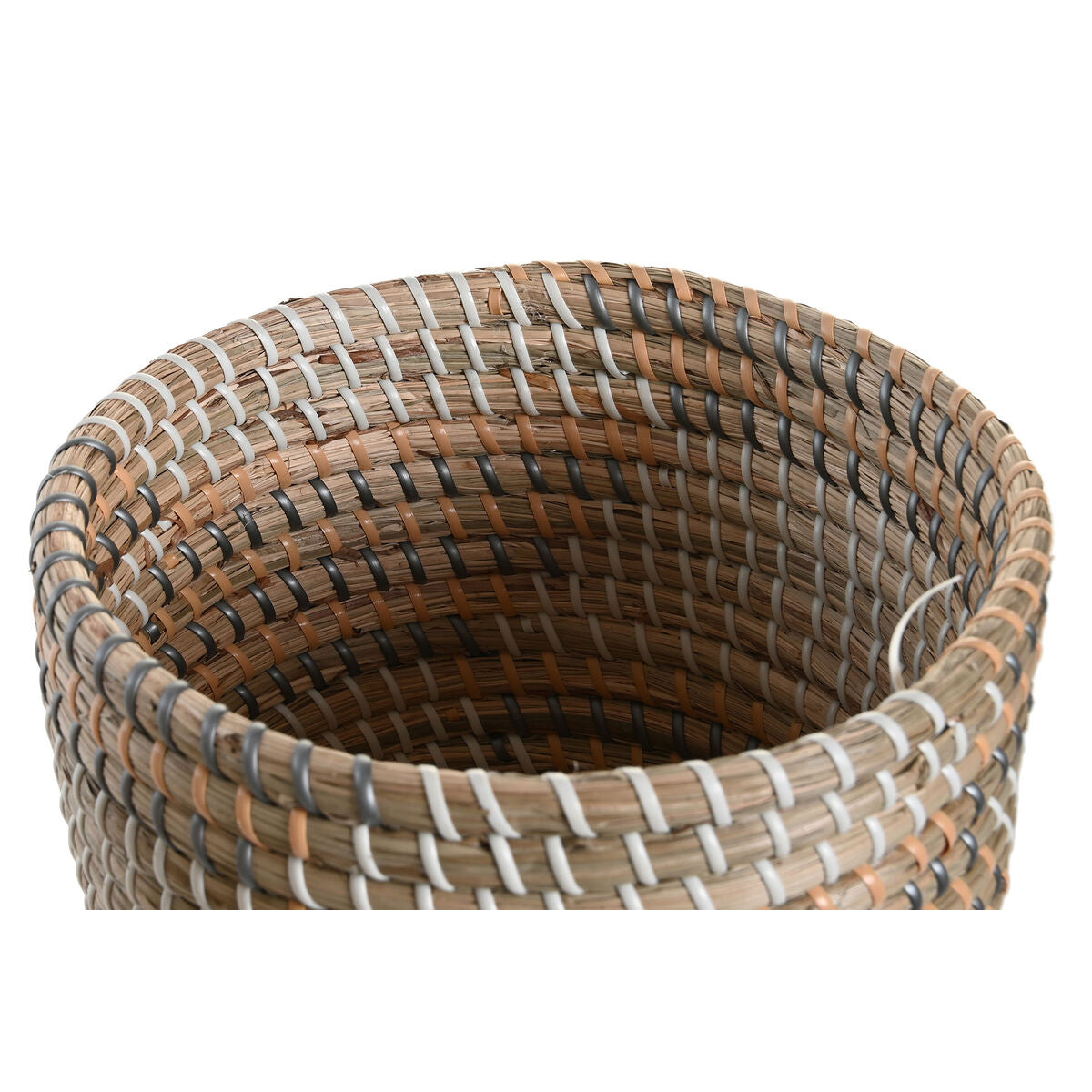 Basket set DKD Home Decor 28 x 28 x 22 cm Tropical Seagrass-2