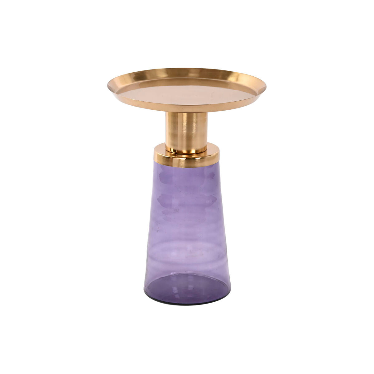 Side table DKD Home Decor 37 x 37 x 50 cm Crystal Blue Golden Iron-0