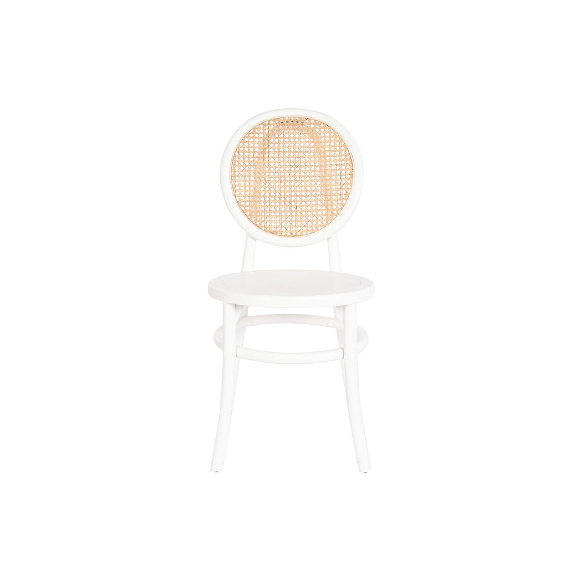 Chair DKD Home Decor White Black Natural 43 x 50 x 89 cm-2