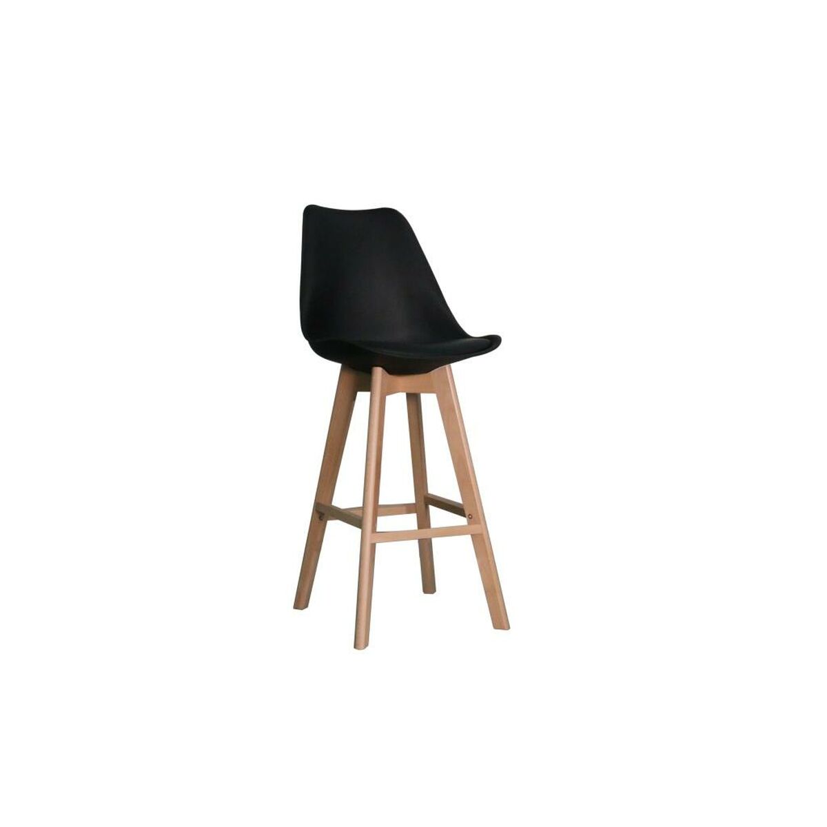 Stool DKD Home Decor 57,5 x 50,5 x 109 cm Black Beech-0