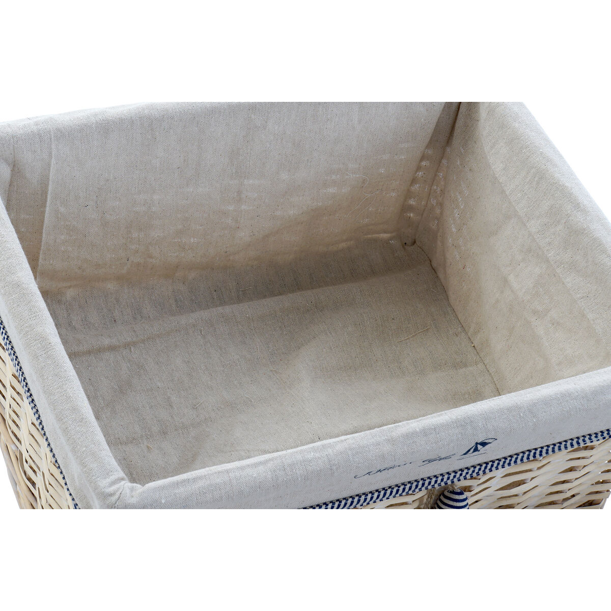 Basket set DKD Home Decor 48 x 38 x 13 cm Polyester Spirals (5 Units)-2
