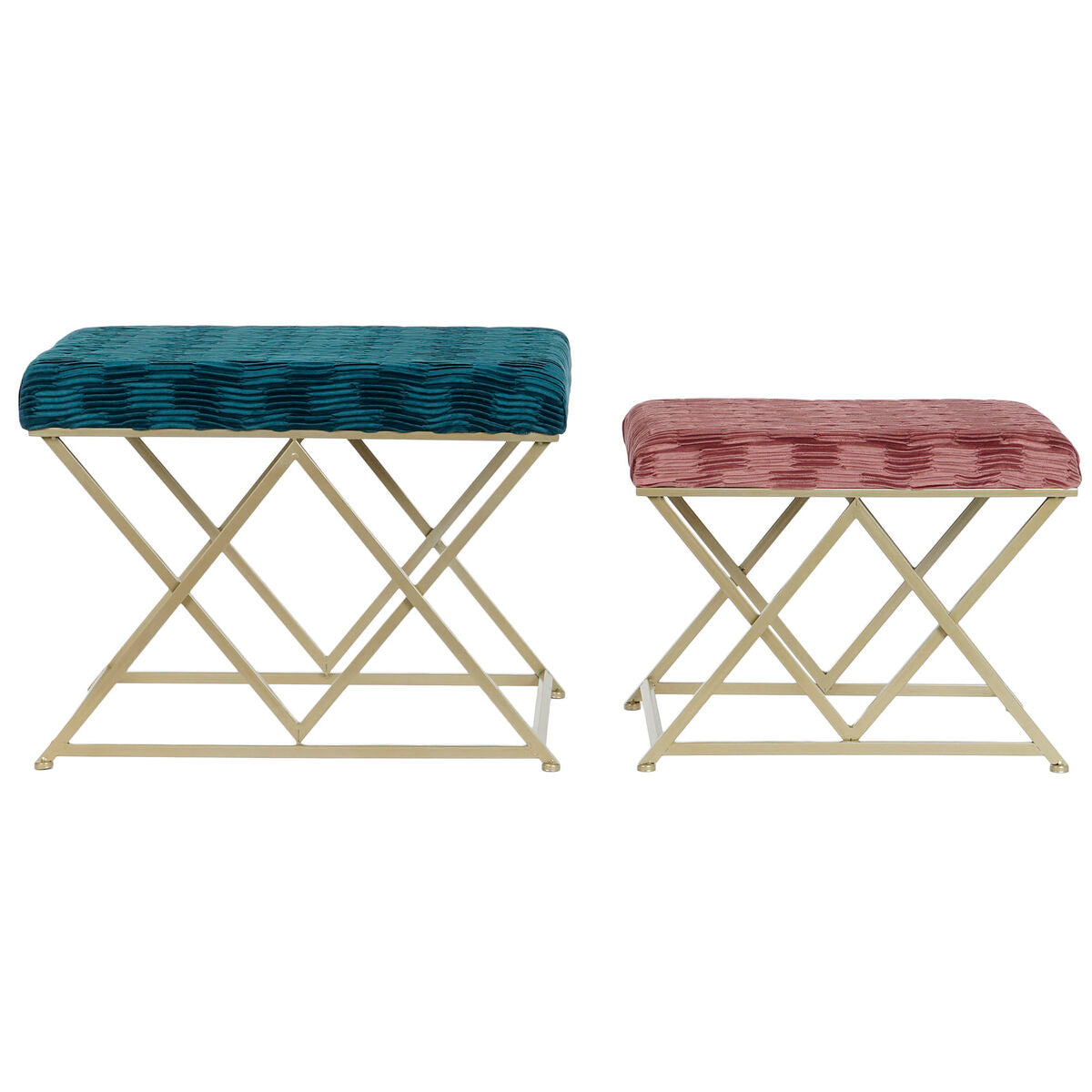 Bench DKD Home Decor 62 x 42 x 47 cm Metal-1