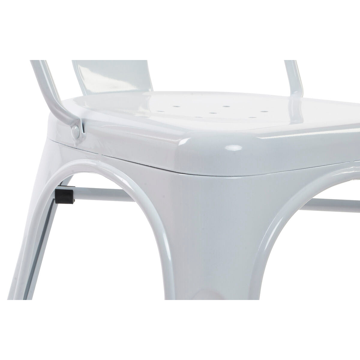Chair DKD Home Decor White Metal 53 x 45 x 85 cm-3