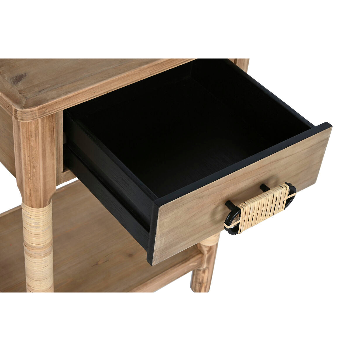Nightstand Home ESPRIT Natural Light brown Rope Fir 44 x 33 x 61,5 cm-3