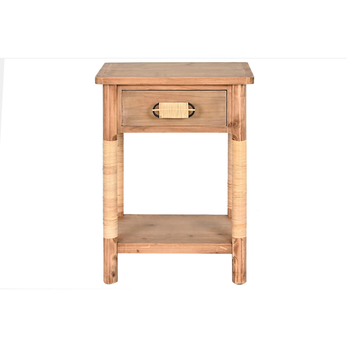 Nightstand Home ESPRIT Natural Light brown Rope Fir 44 x 33 x 61,5 cm-2