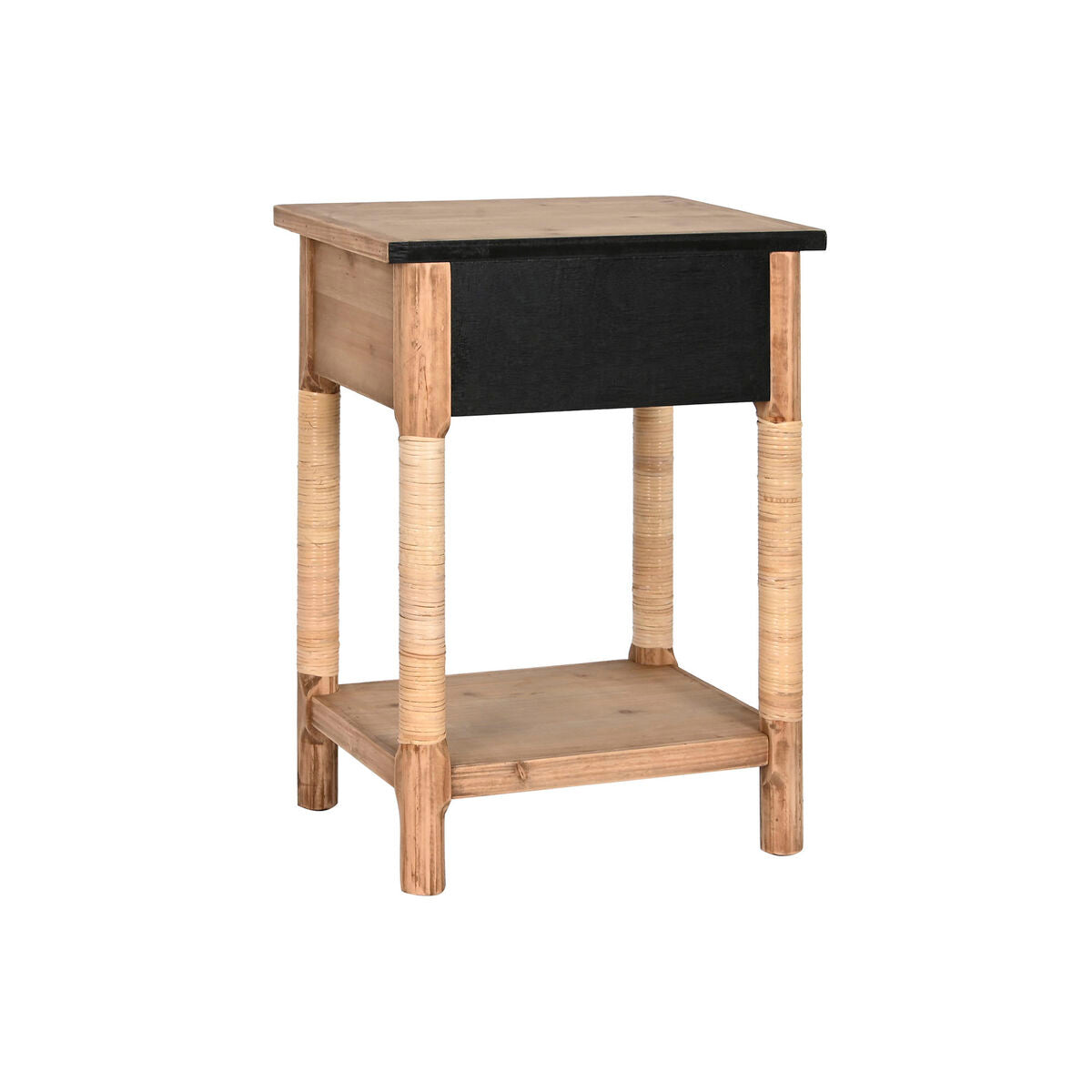 Nightstand Home ESPRIT Natural Light brown Rope Fir 44 x 33 x 61,5 cm-1