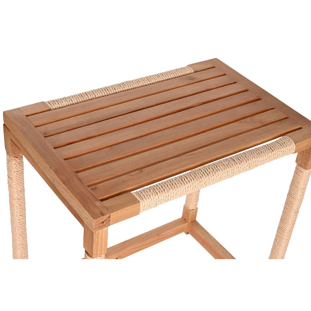 Set of 2 tables Home ESPRIT Natural Rope Fir 58 x 38 x 60 cm-4