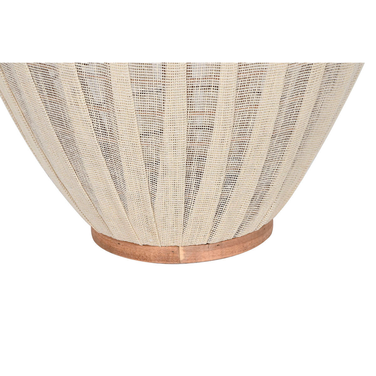 Candleholder Home ESPRIT White Brown Wood Crystal 38 x 38 x 84 cm-2