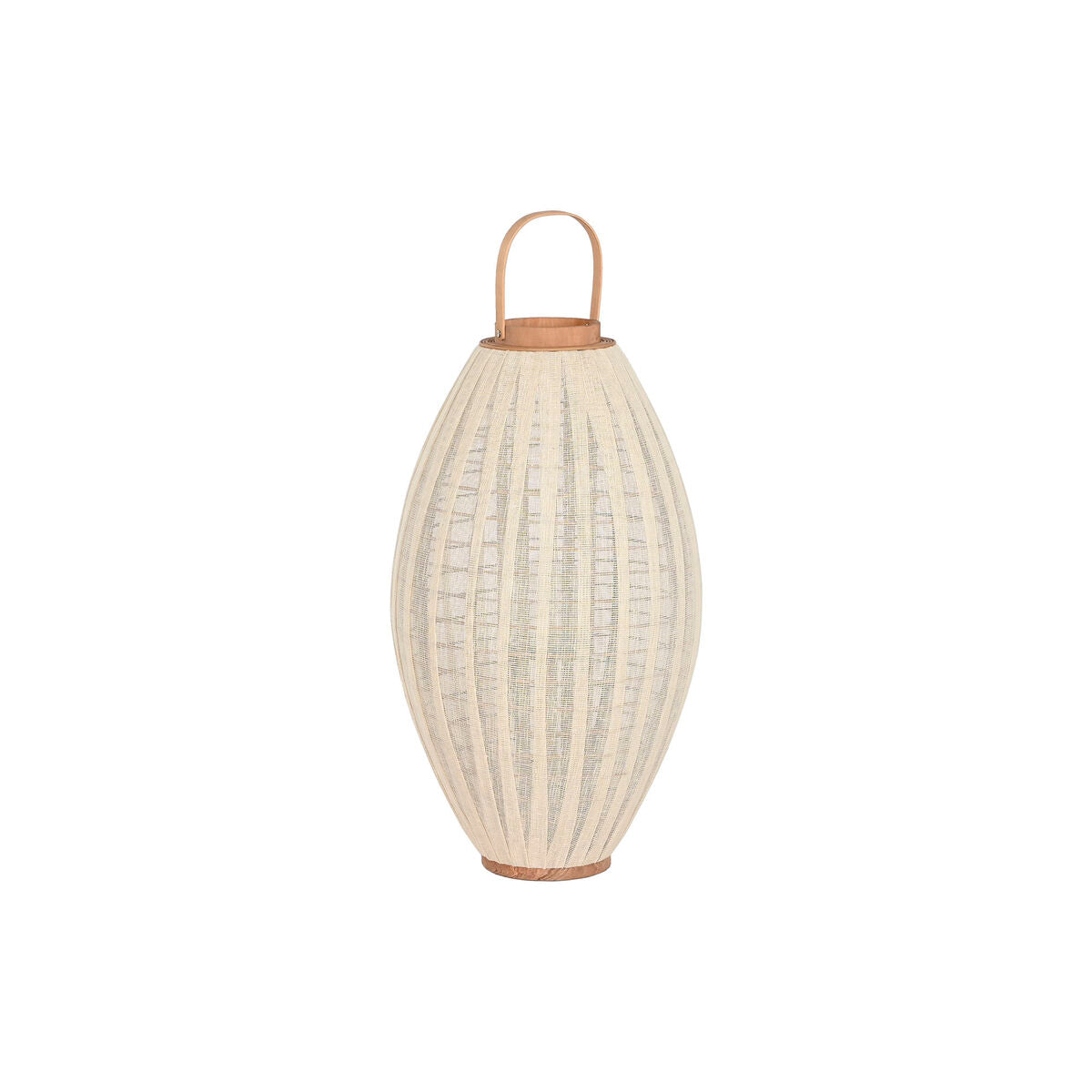 Candleholder Home ESPRIT White Natural Wood Crystal 40 x 40 x 70 cm-0