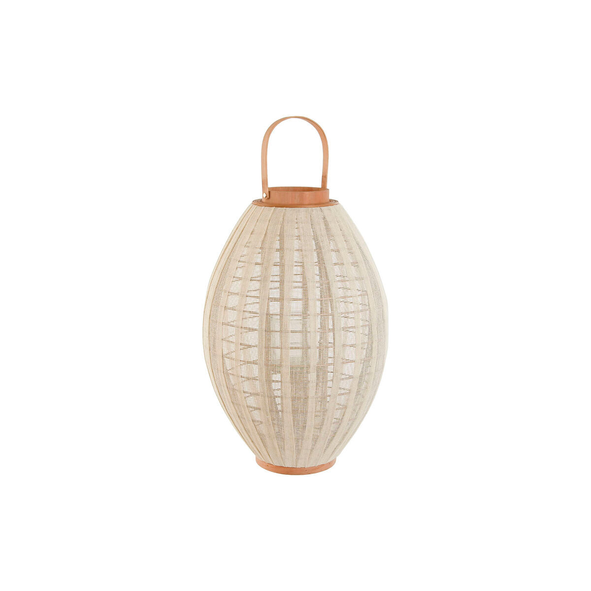 Candleholder Home ESPRIT White Natural Wood Crystal 37 x 37 x 56 cm-0