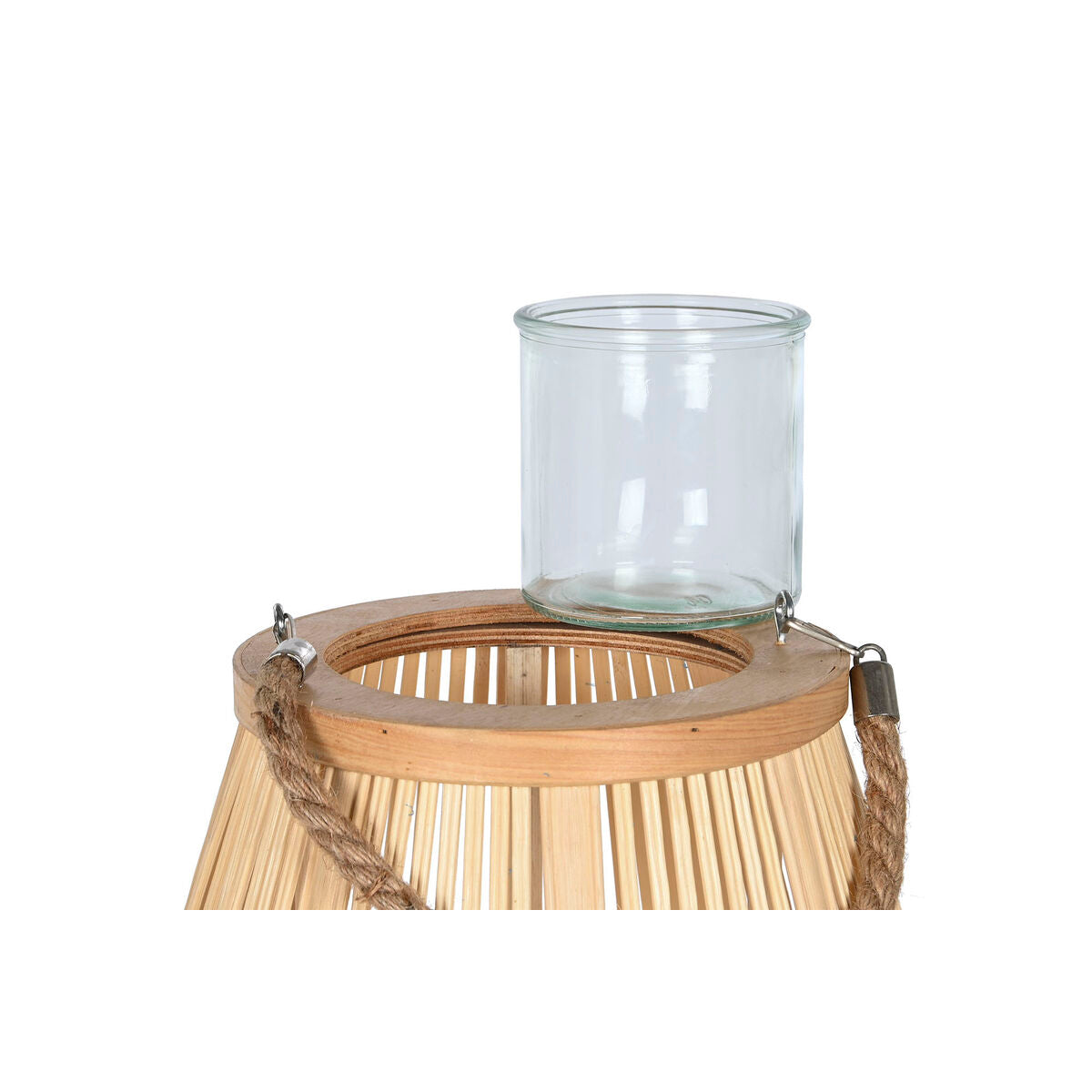 Candleholder Home ESPRIT Natural Light brown Bamboo 35 x 35 x 85 cm-1