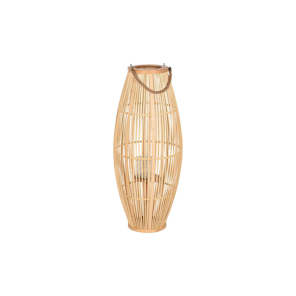 Candleholder Home ESPRIT Natural Light brown Bamboo 35 x 35 x 85 cm-0