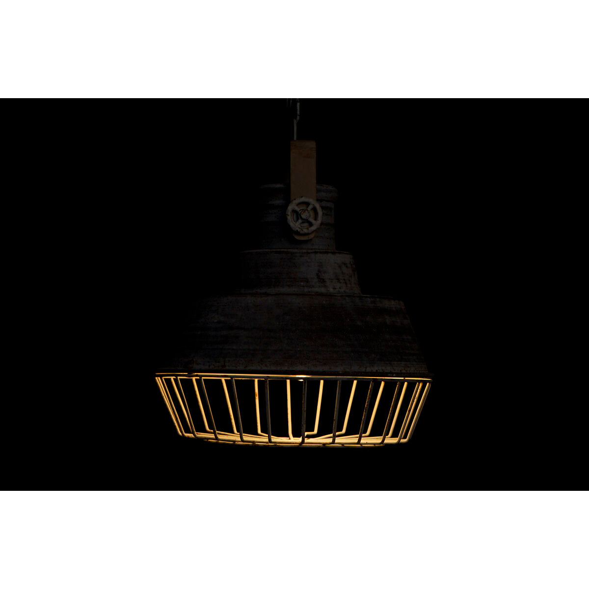 Ceiling Light Home ESPRIT Grey Wood Metal Iron 25 W 39 x 39 x 45 cm-4